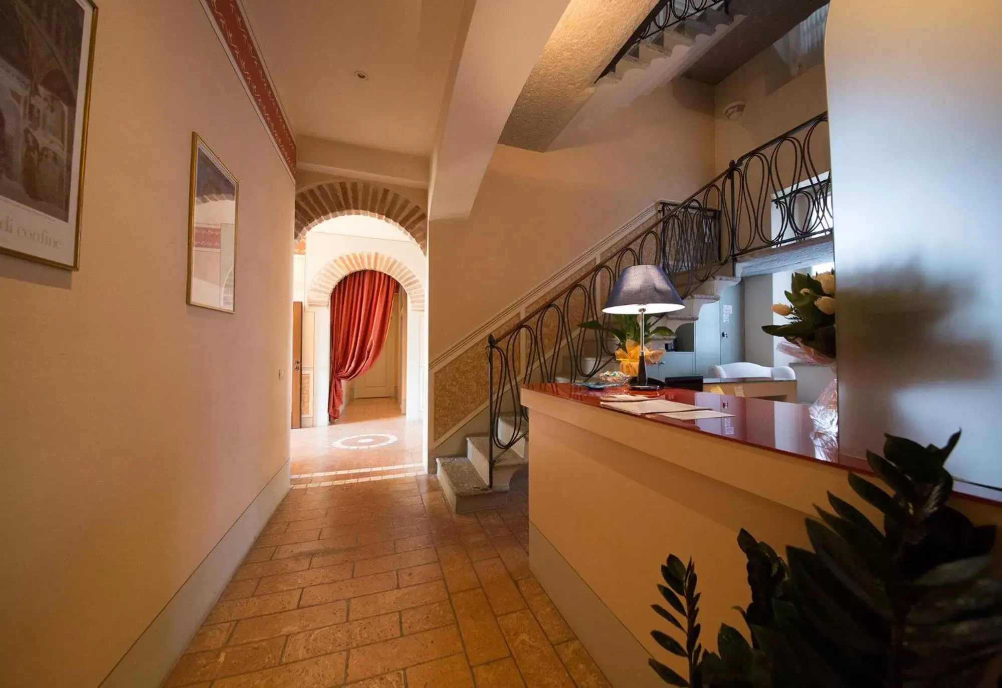 Lobby or reception in Locanda Ca’ Rossa