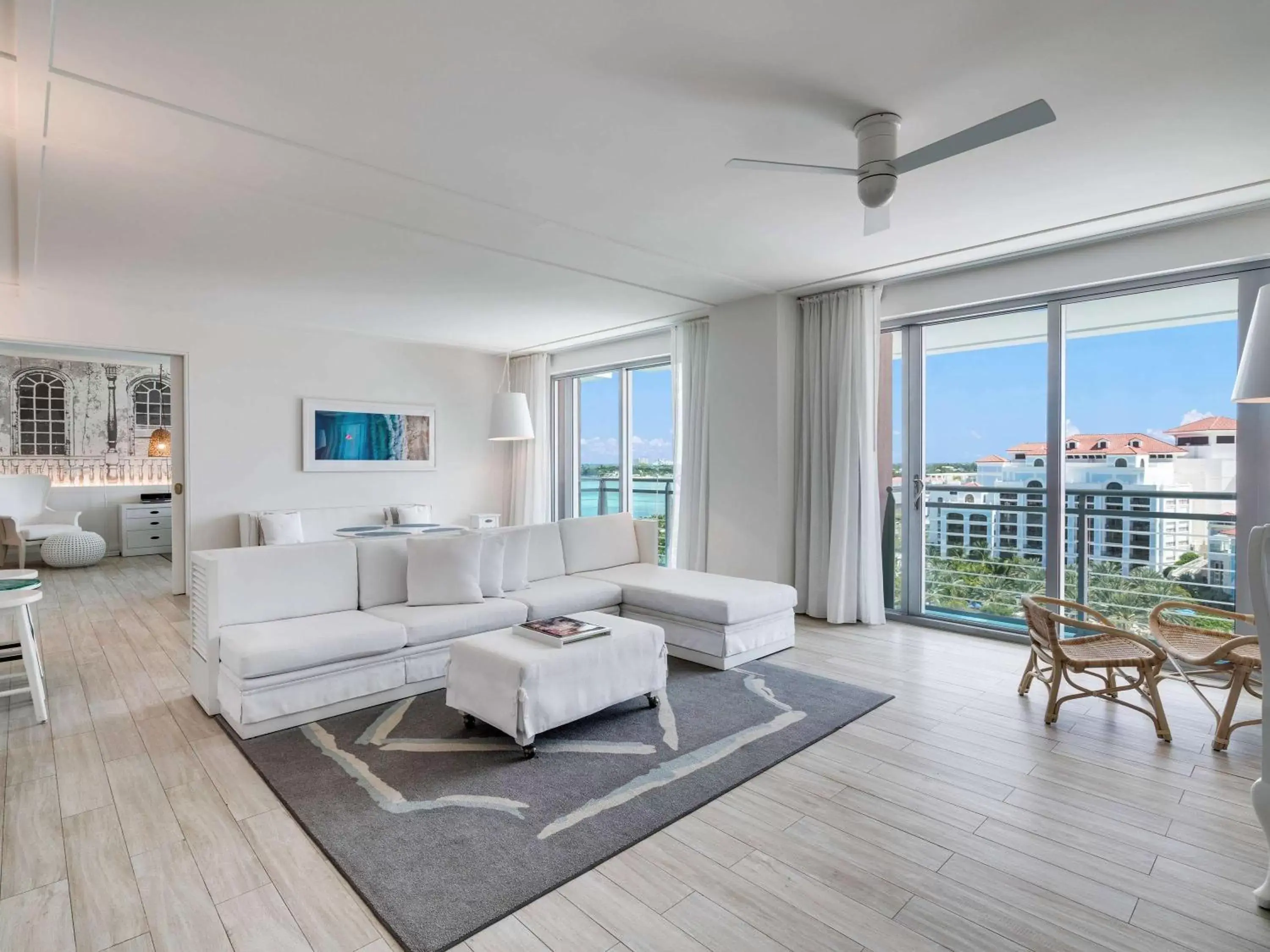 Living room, Seating Area in SLS at Baha Mar