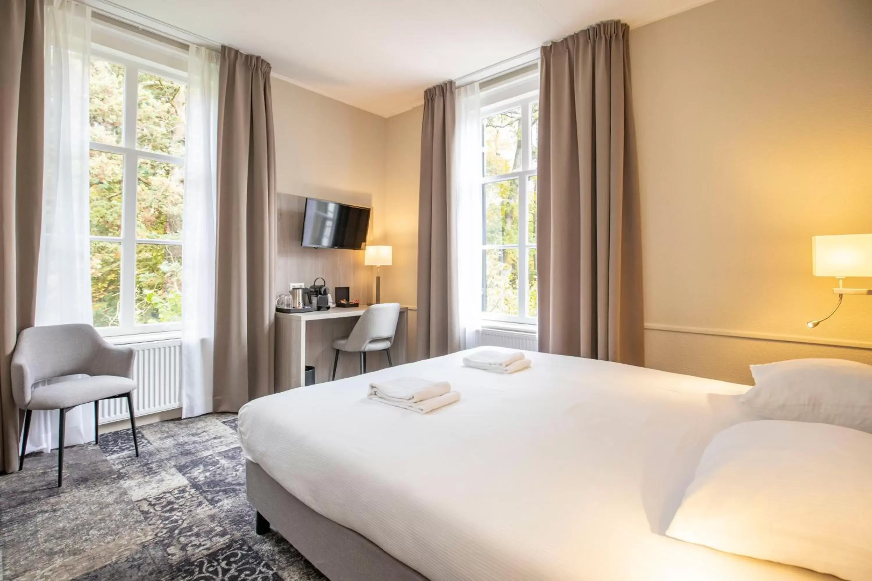 Bed in Fletcher Hotel Landgoed Huis te Eerbeek