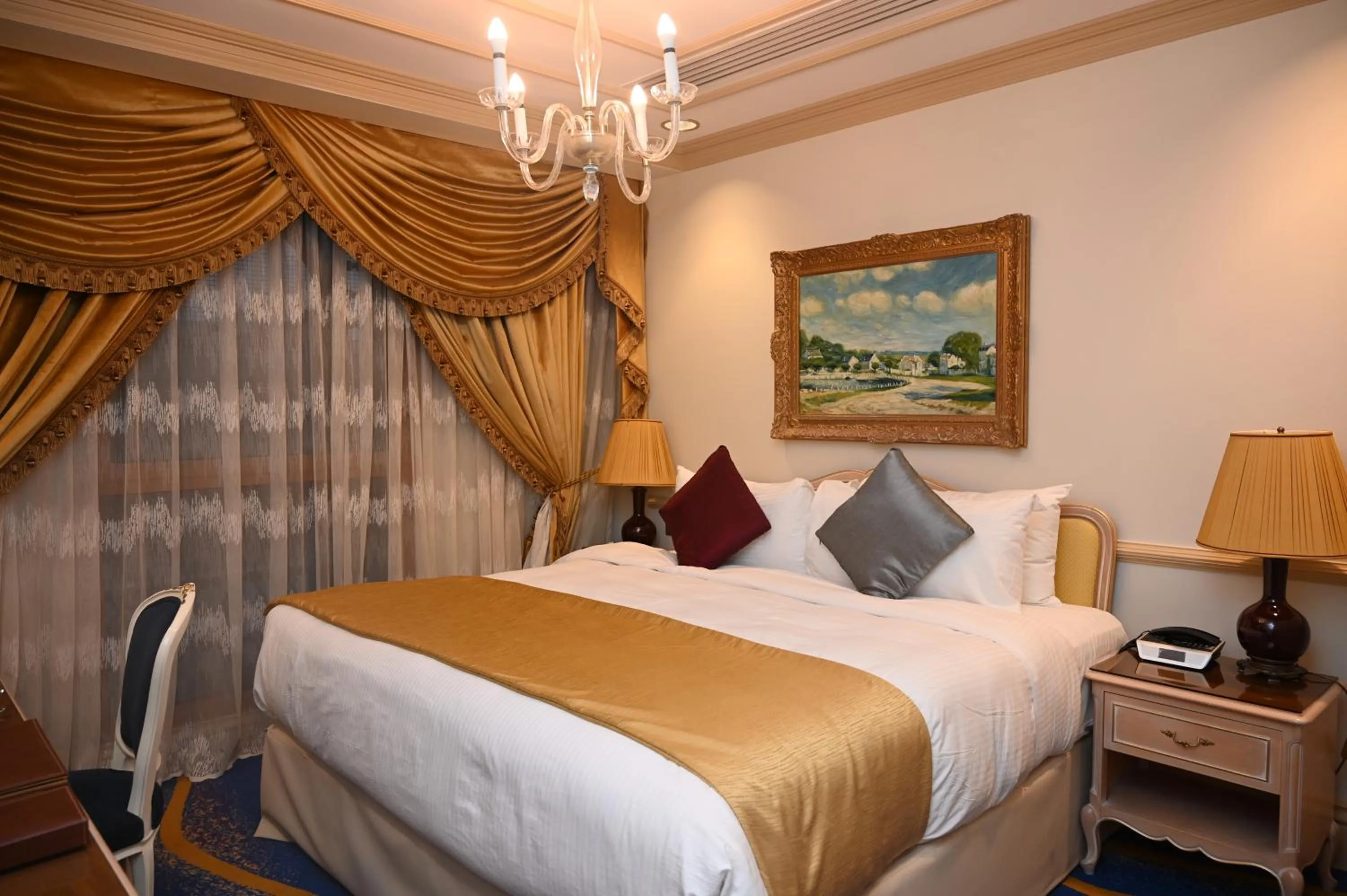 Bed in Dar Al Taqwa Hotel