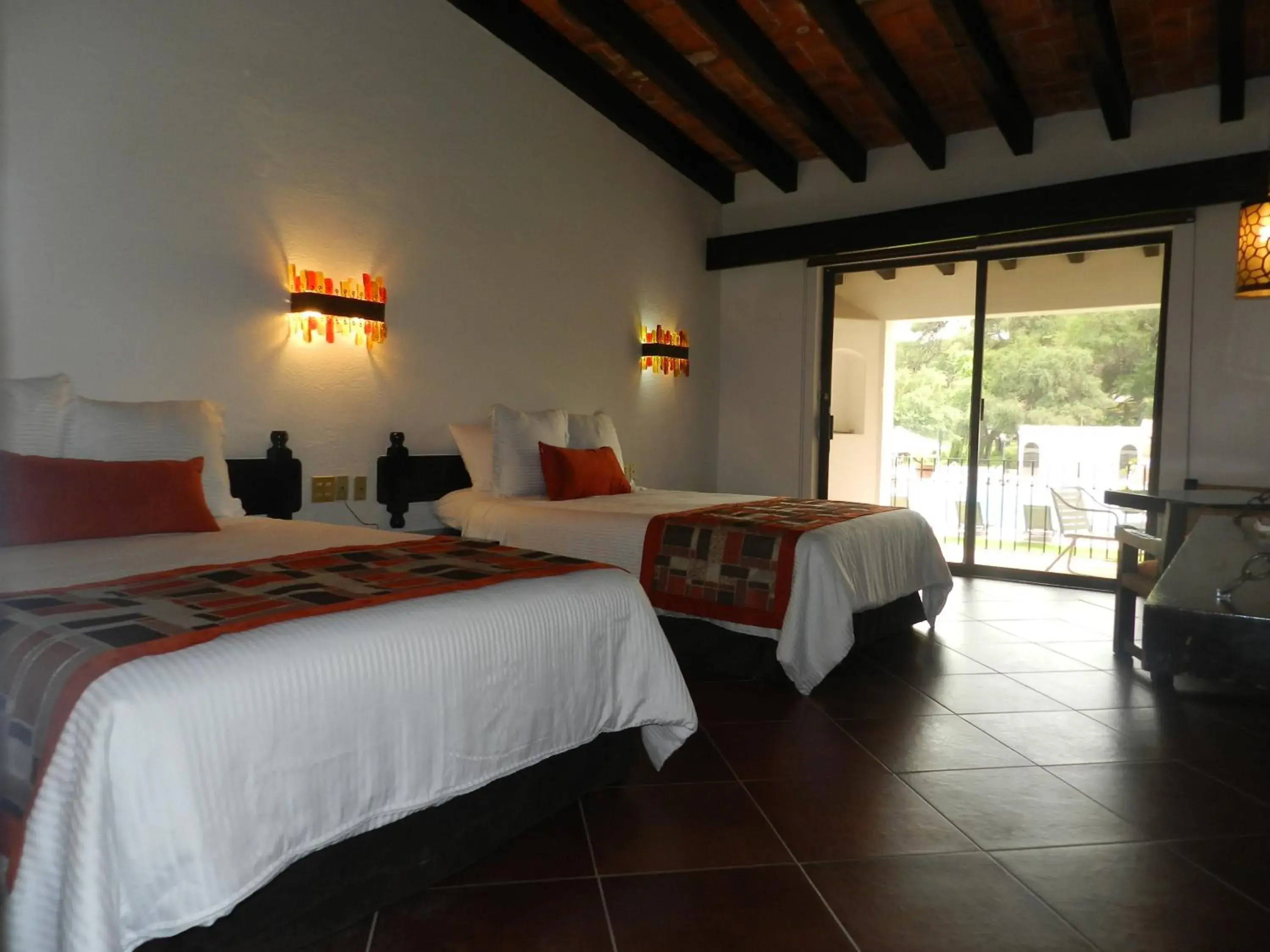 Bedroom, Bed in Hotel Hacienda Taboada (Aguas Termales)