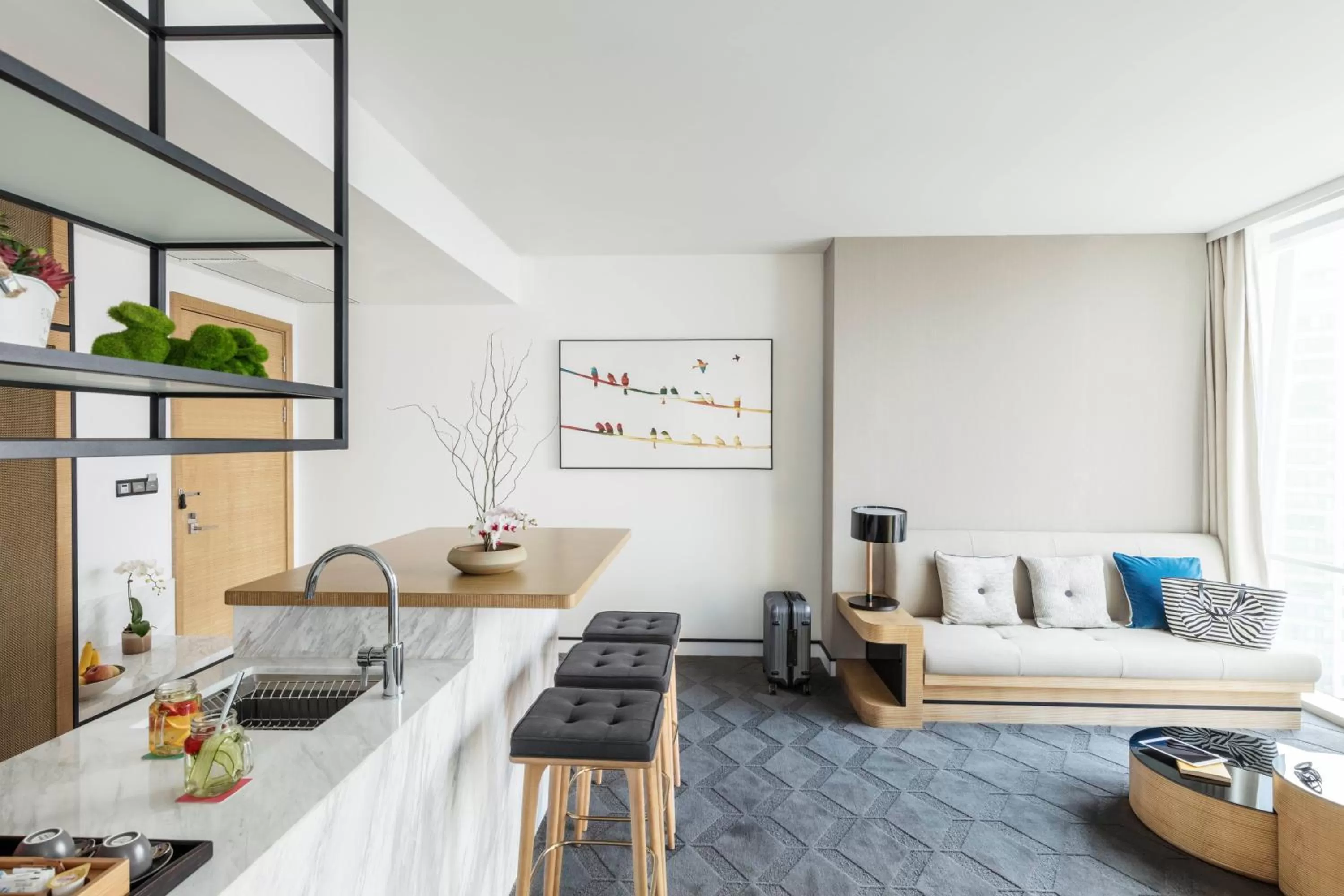 Living room, Bed in JEN Beijing by Shangri-La