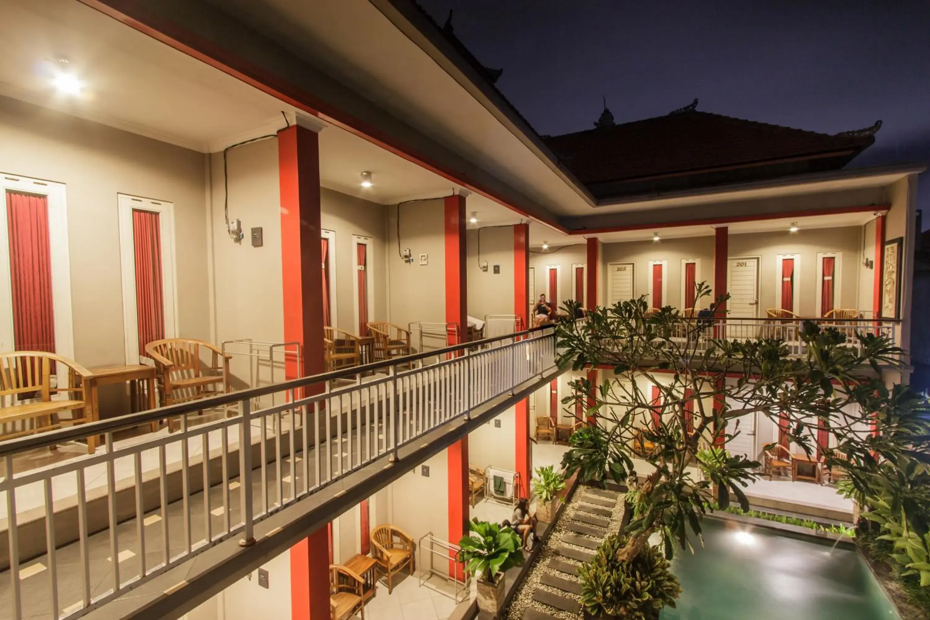 Swimming pool in Angkul Angkul Beach inn Kuta