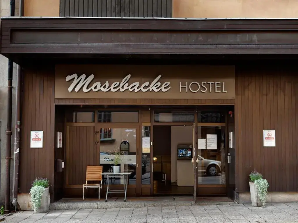 Facade/entrance in Mosebacke Hostel