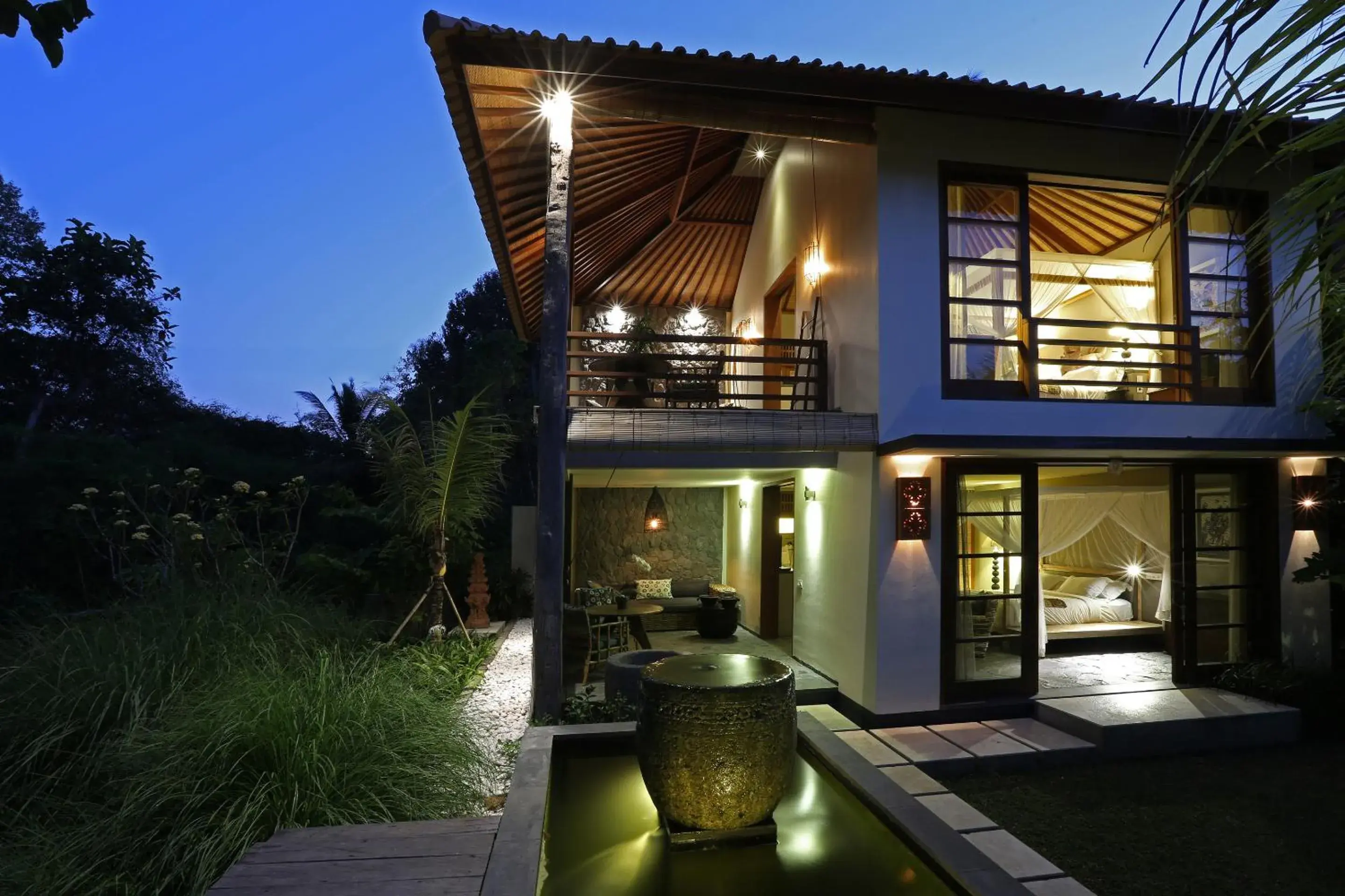 Communal lounge/ TV room, Property Building in The Purist Villas & Spa Ubud