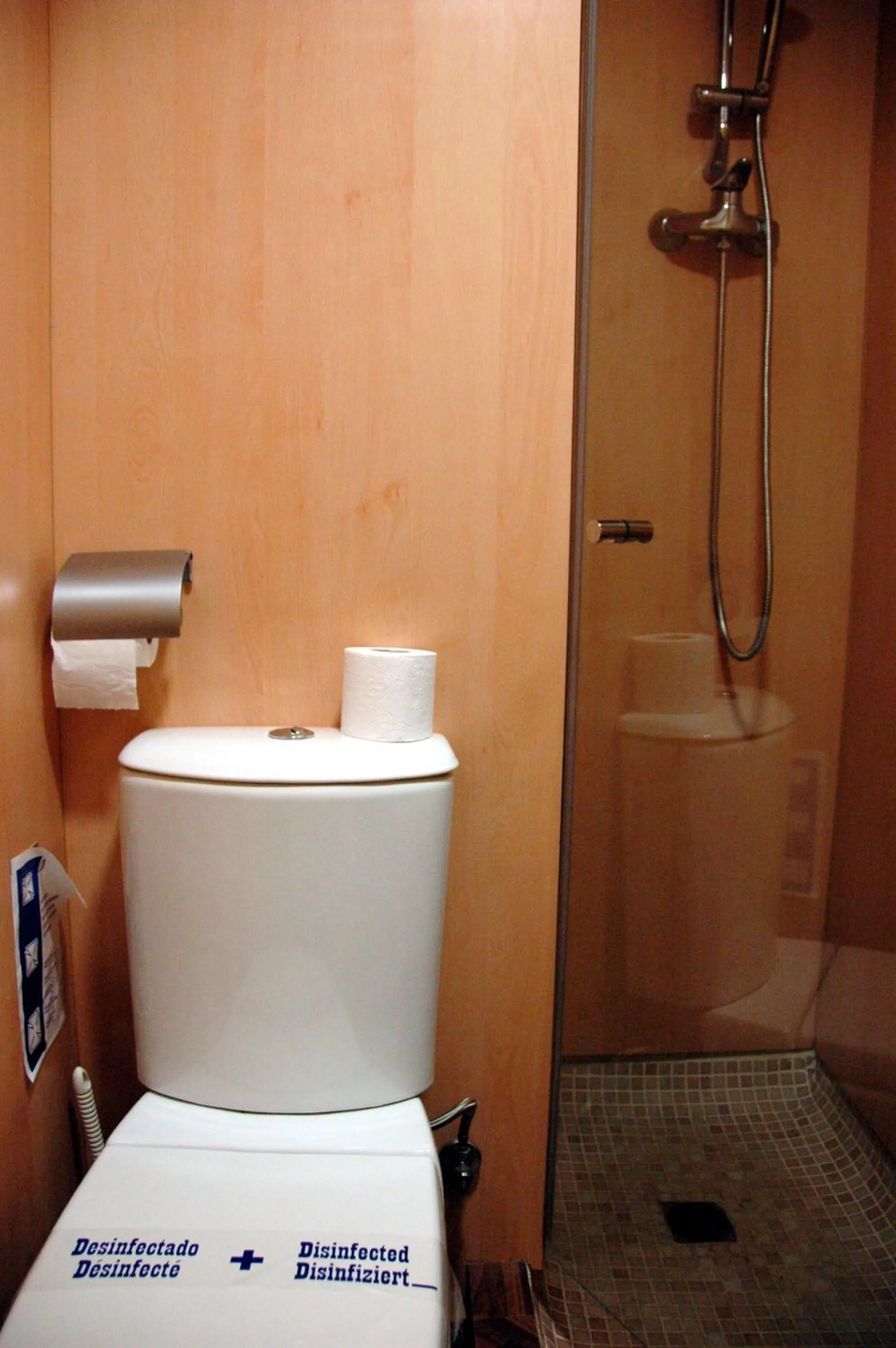 Toilet in Hotel President
