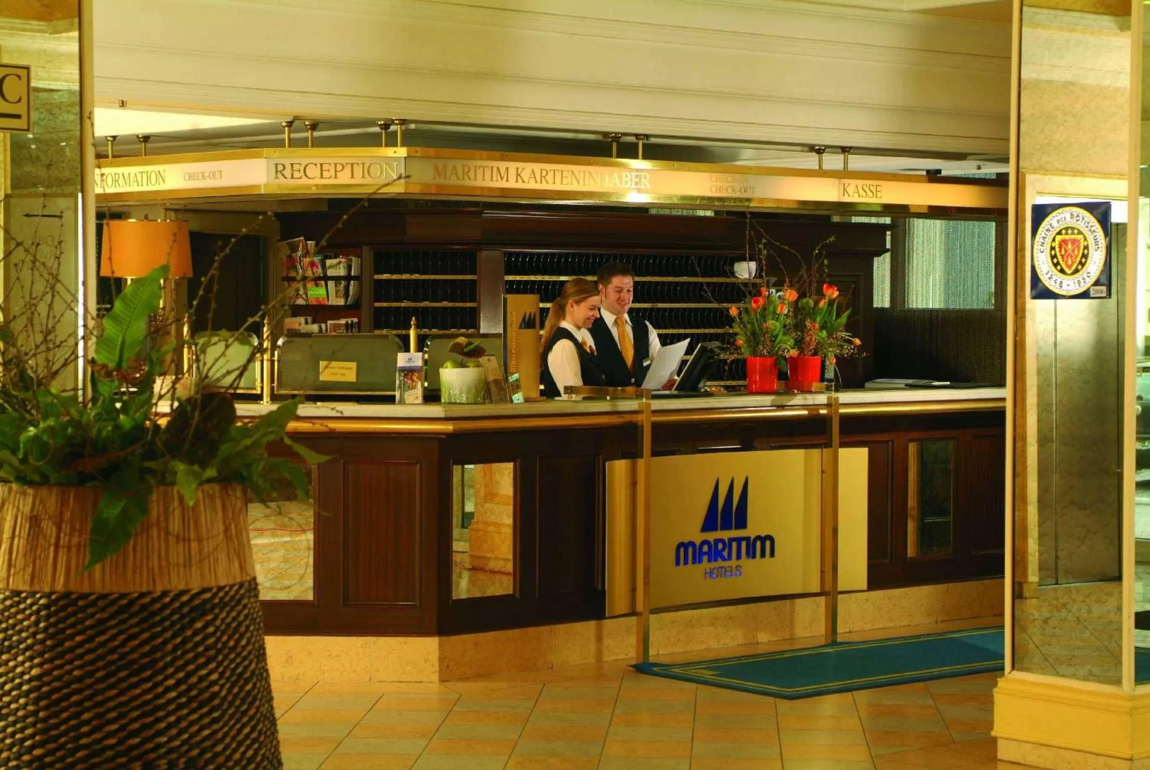 Lobby or reception in Maritim Hotel Würzburg