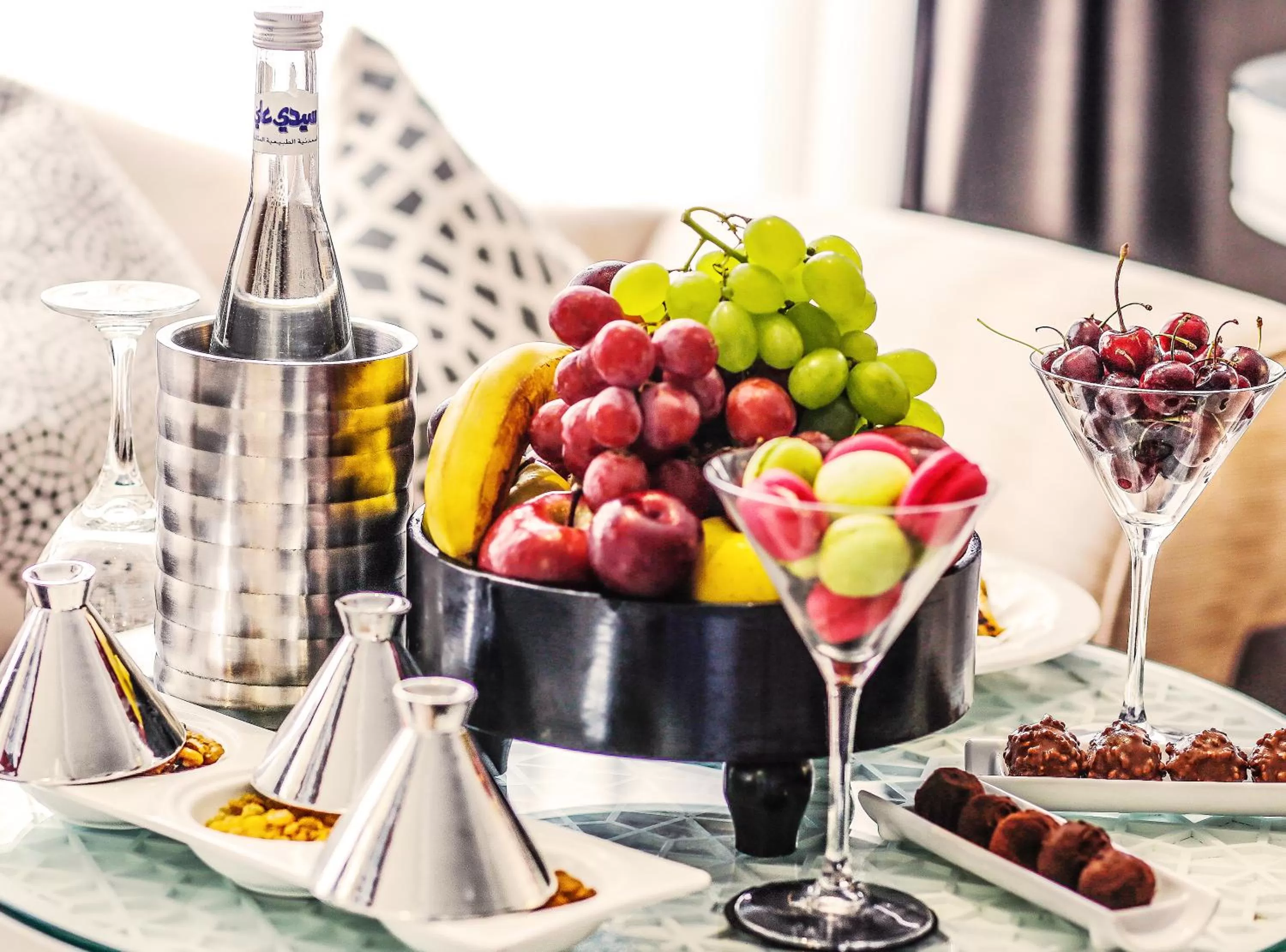 Food and drinks in La Tour Hassan Palace