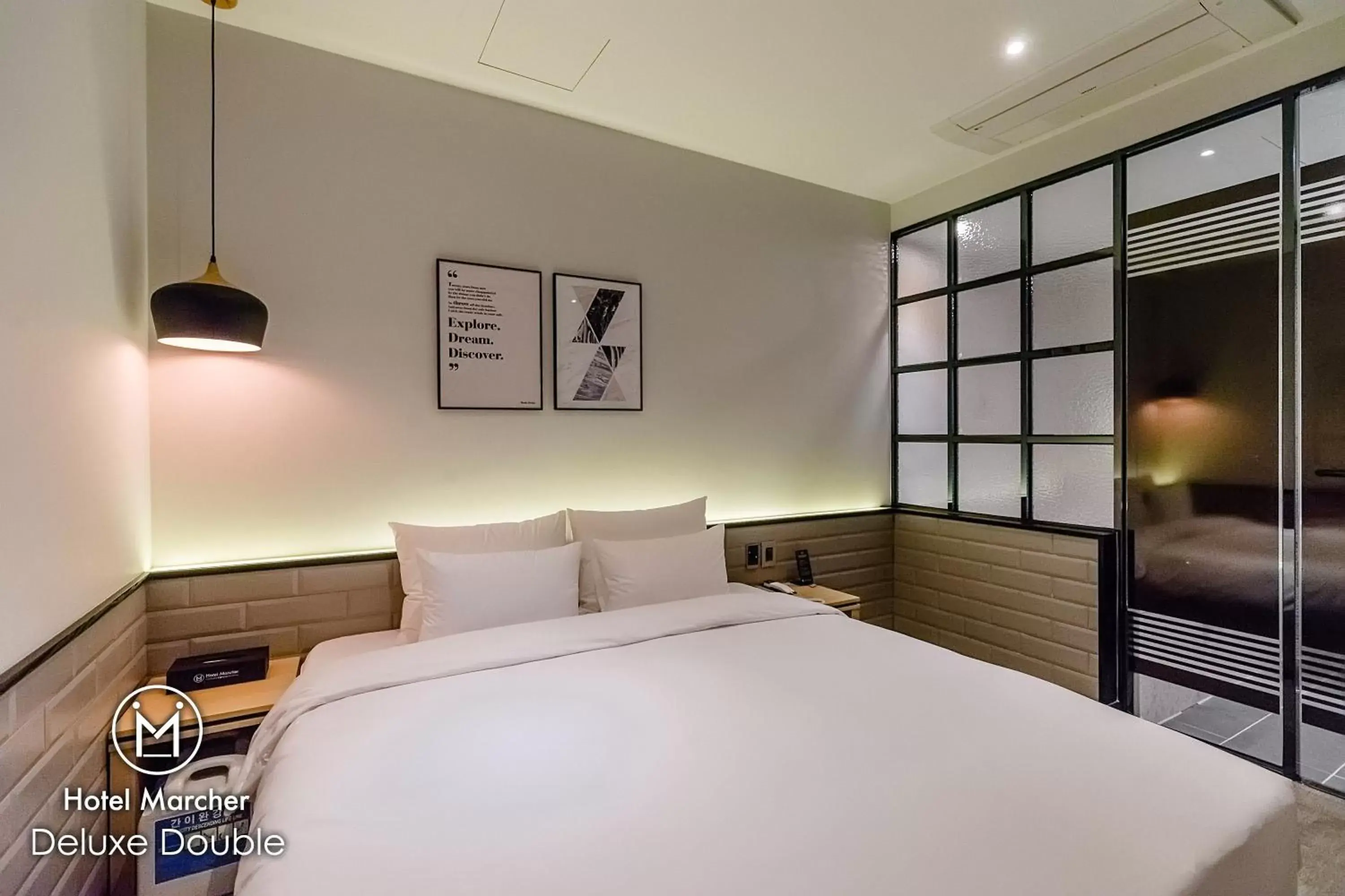 Bedroom, Bed in Hotel Marcher