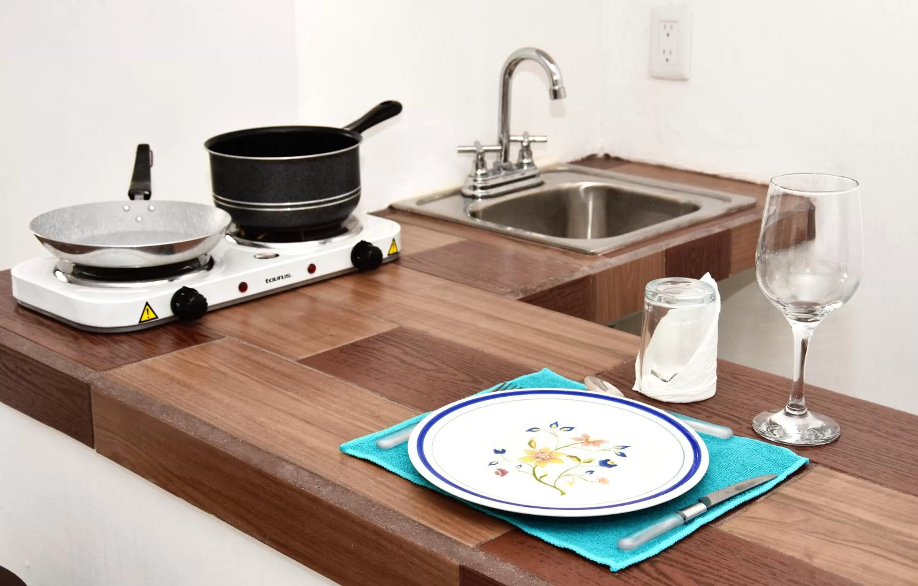 Kitchen or kitchenette in Hotel Mary Carmen