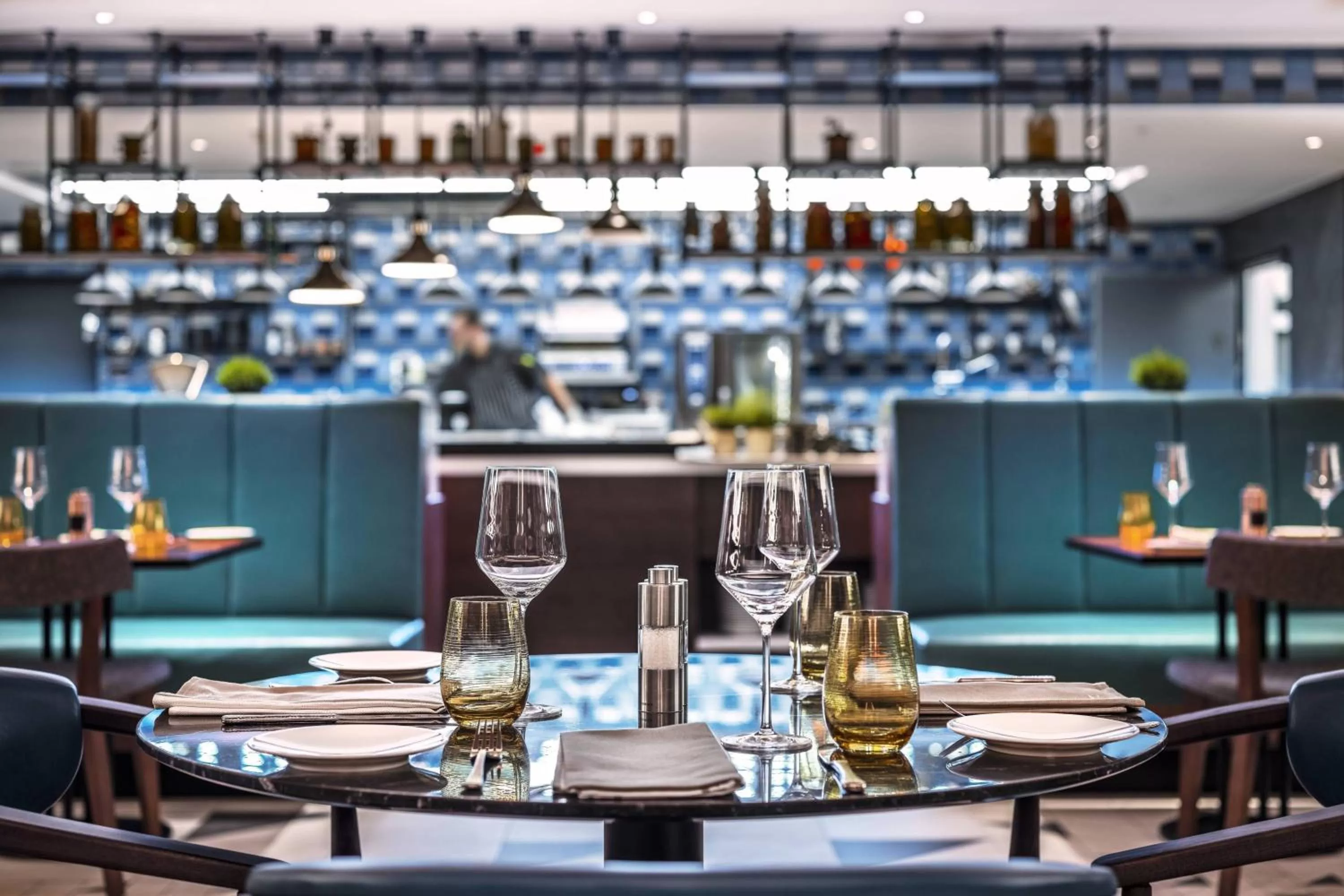 Restaurant/places to eat in Prague Marriott Hotel