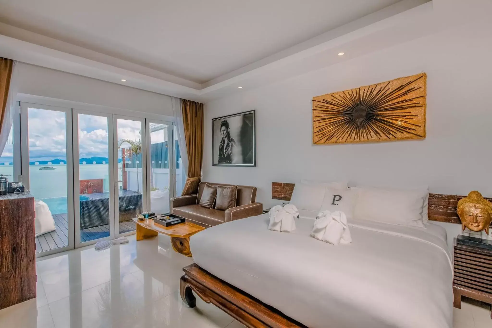 View (from property/room), Bed in The Privilege Hotel Ezra Beach Club View (from property/room), Bed in The Privilege Hotel Ezra Beach Club