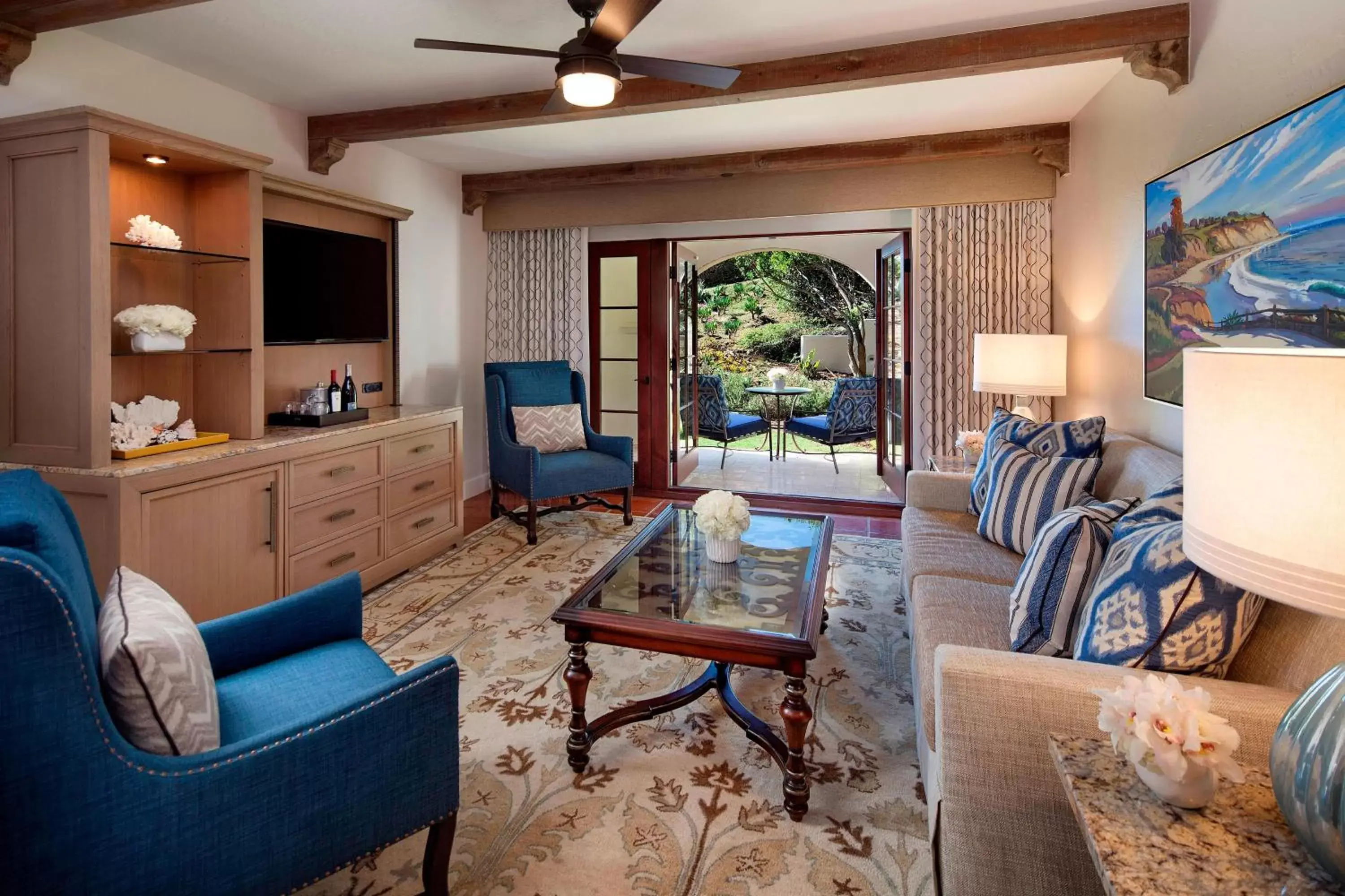 One-Bedroom King Suite with Sofa Bed and Terrace in The Ritz-Carlton Bacara, Santa Barbara