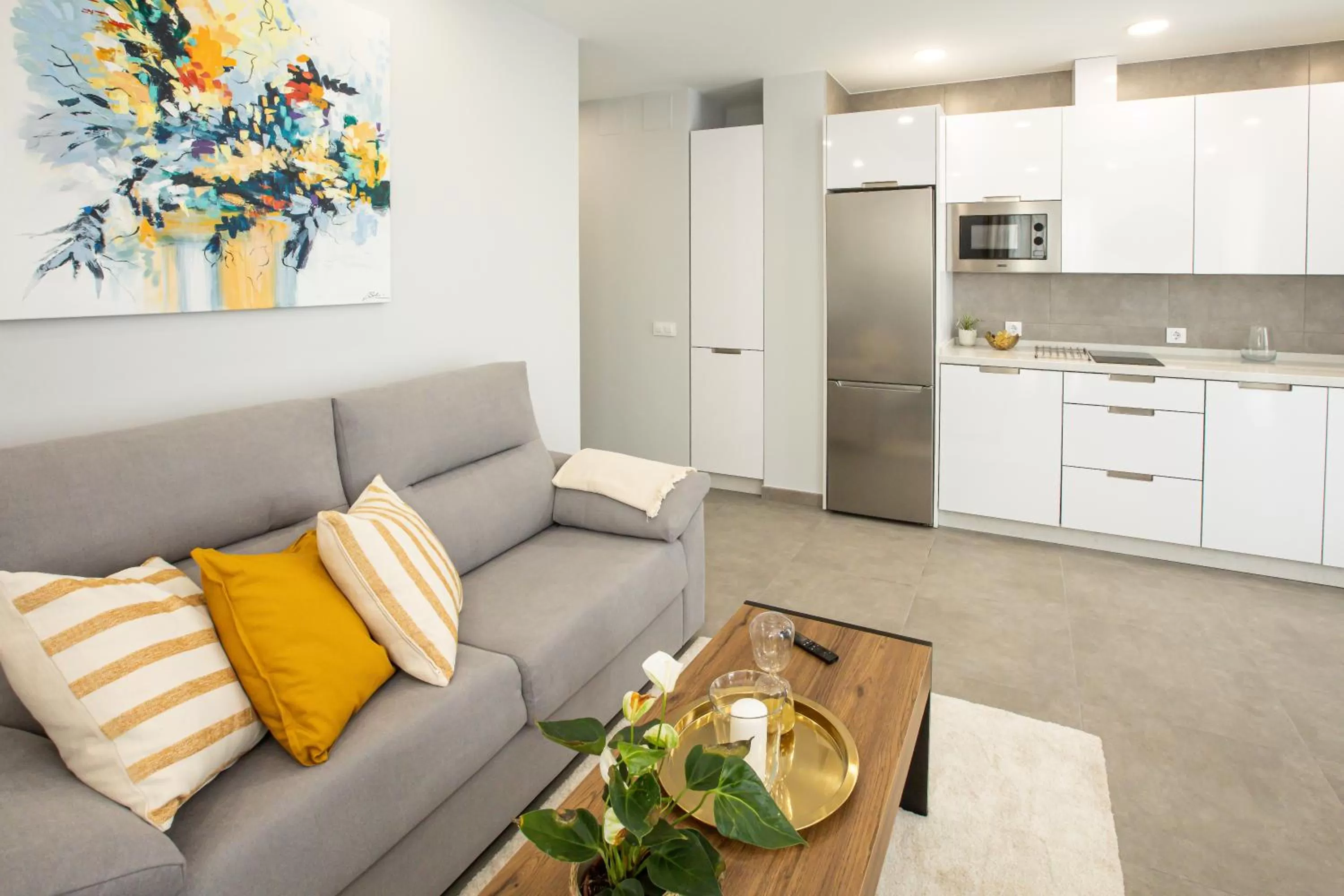 Kitchen or kitchenette, Seating Area in Home Sweet - Apartamentos Ribera 19
