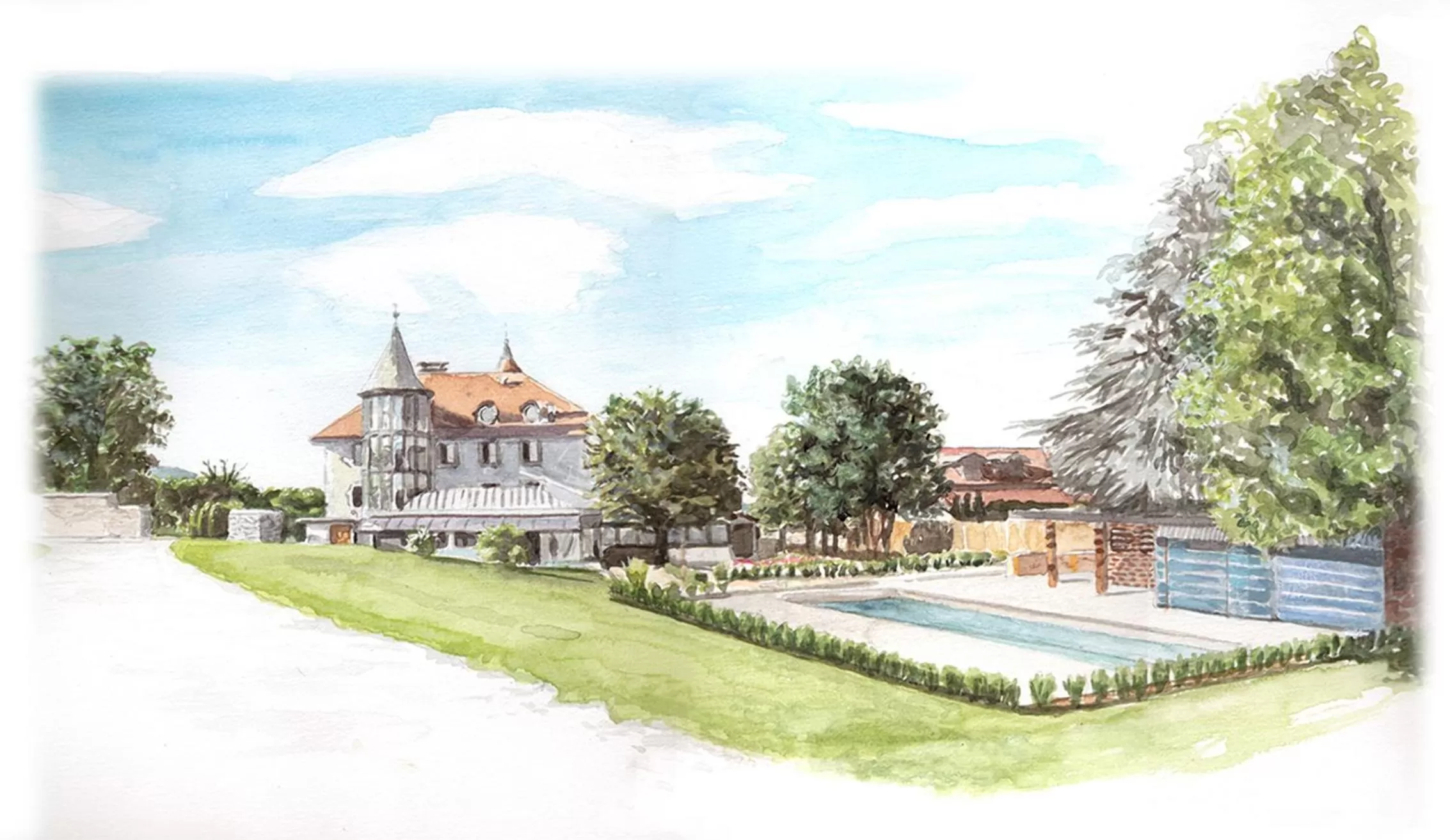 Garden in Château Brachet