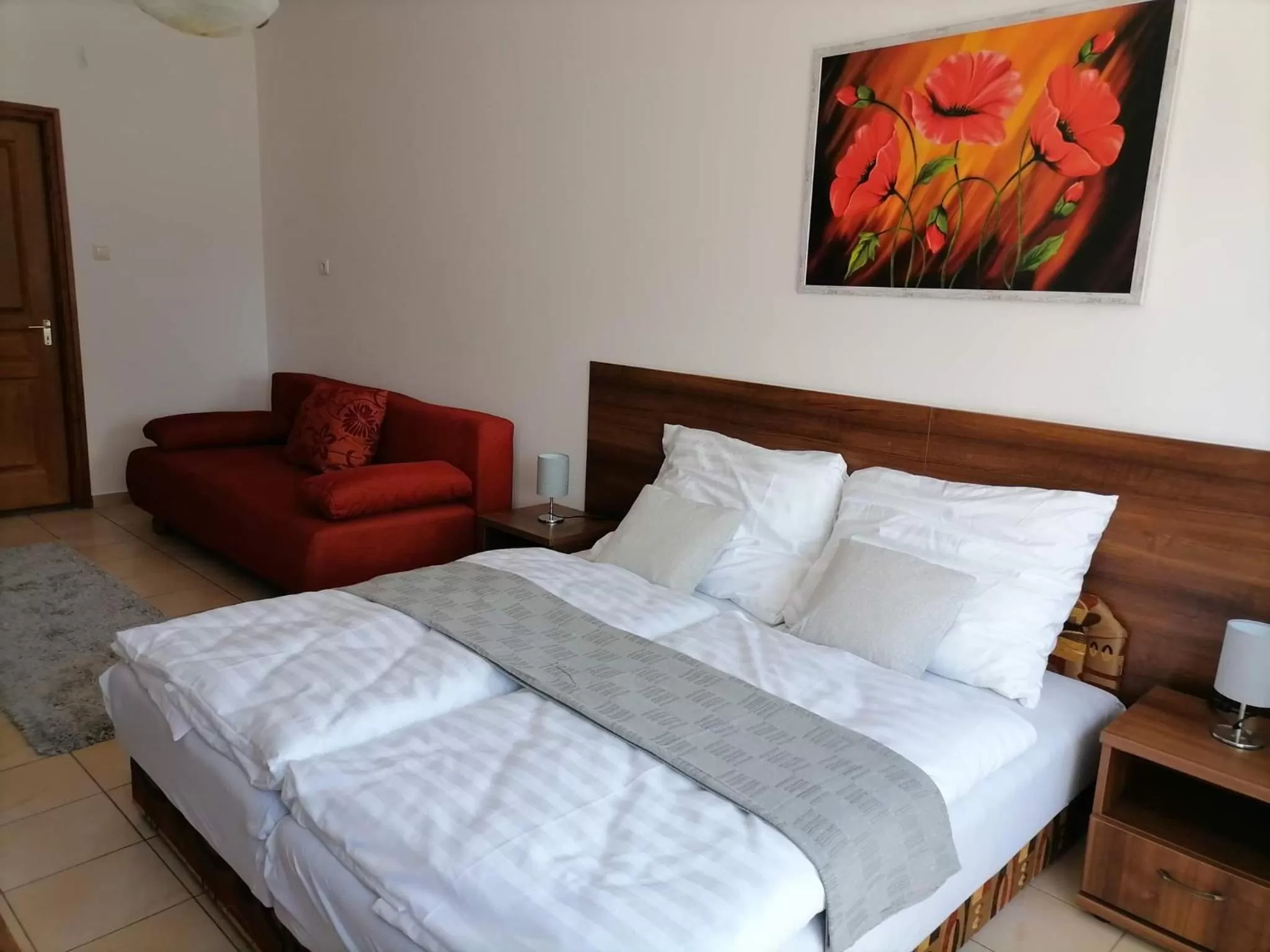 Bed in Aqua Oazis Apartman