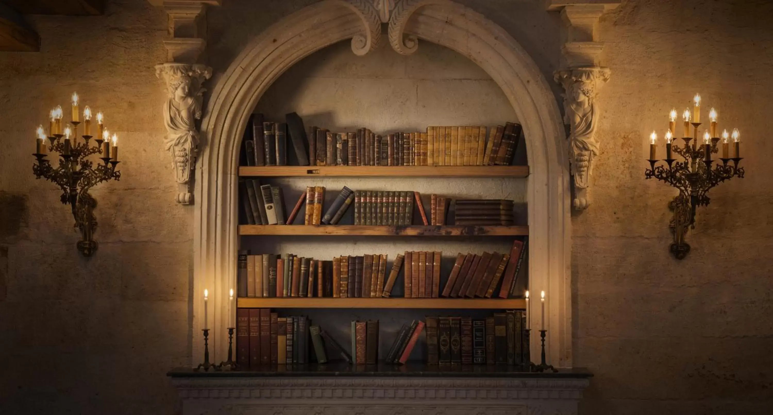 Lobby or reception, Library in Sacred House