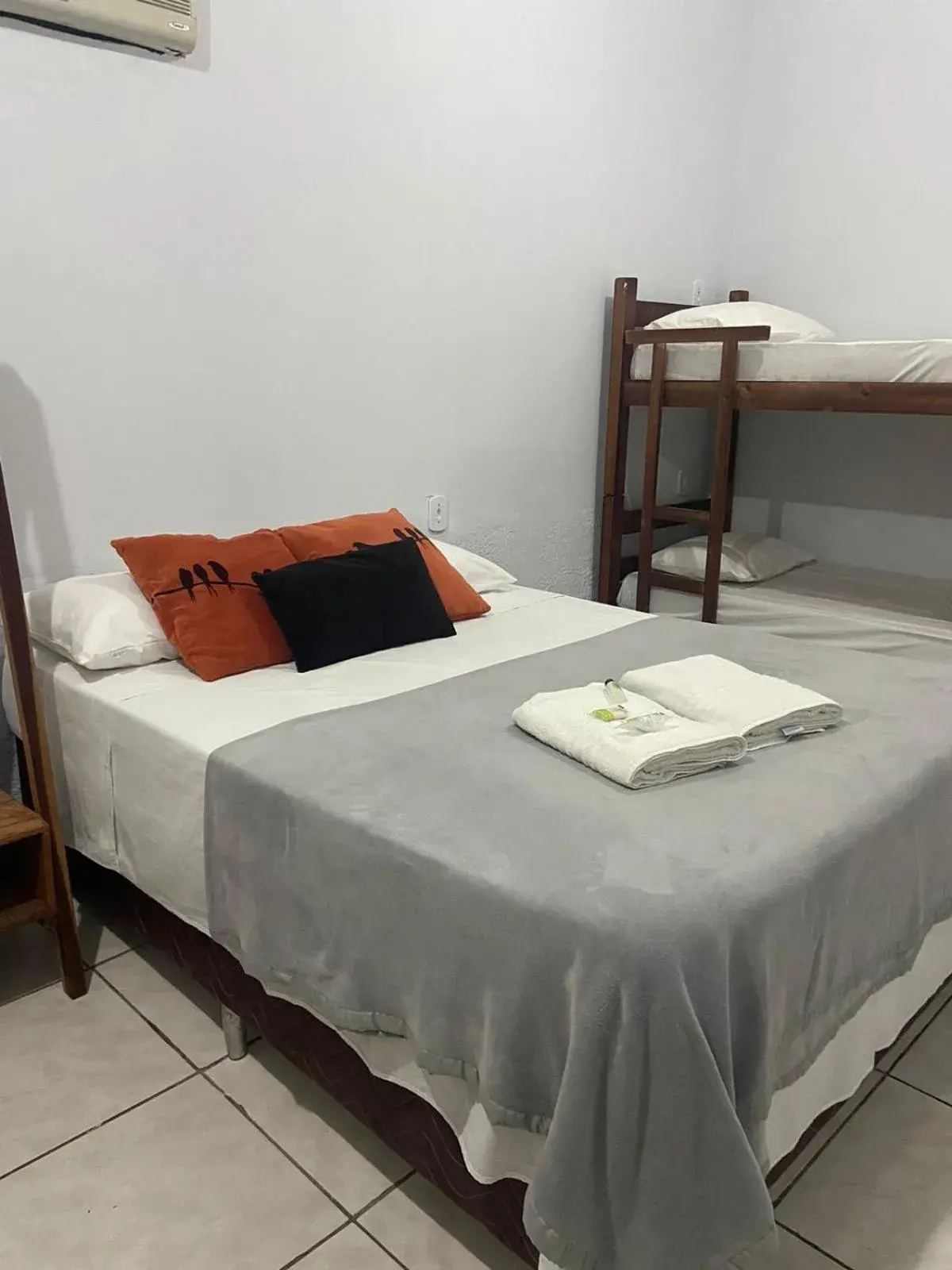 Bed in Pousada São Jorge