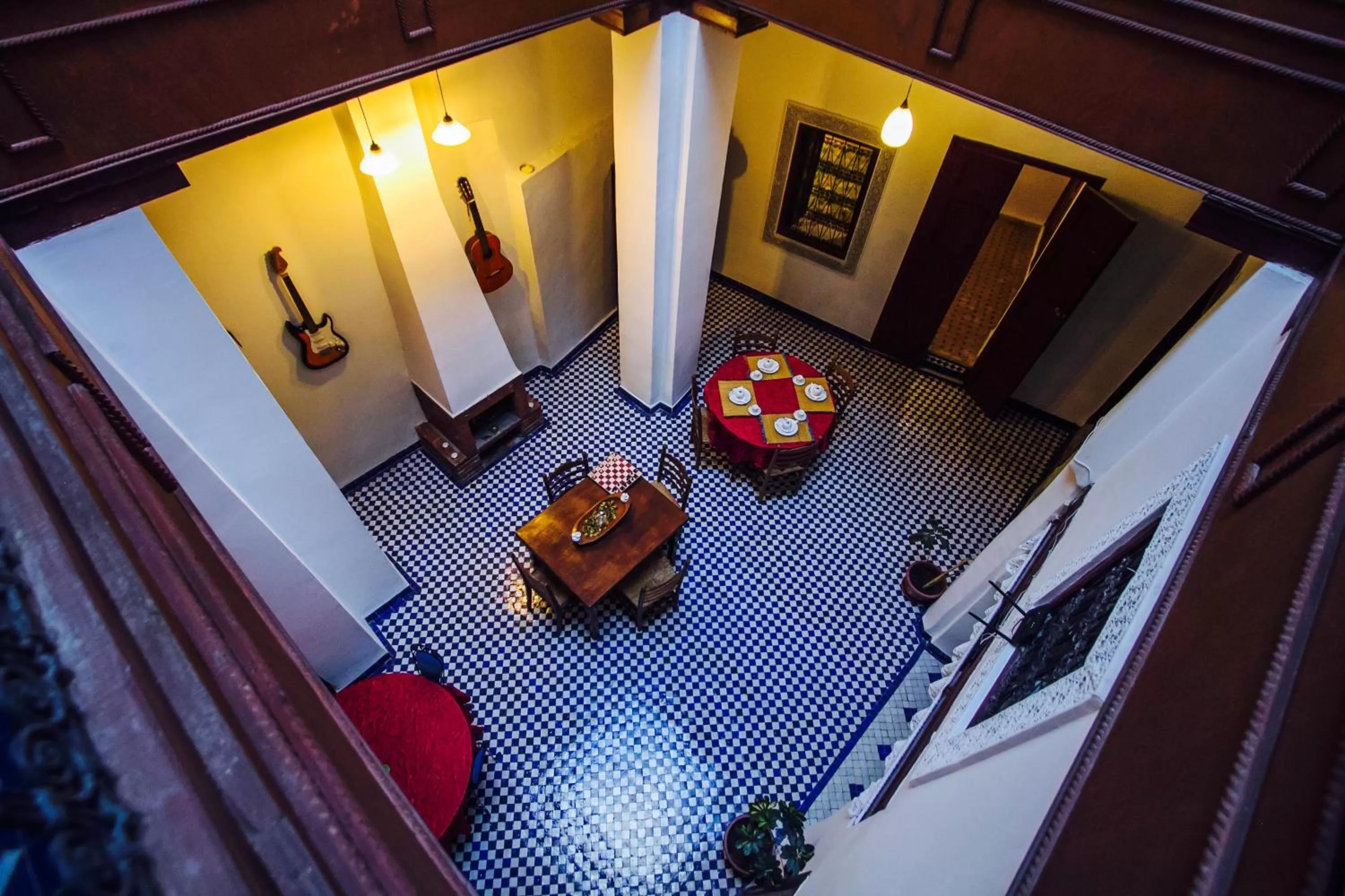 Decorative detail, Seating Area in Fez Dar