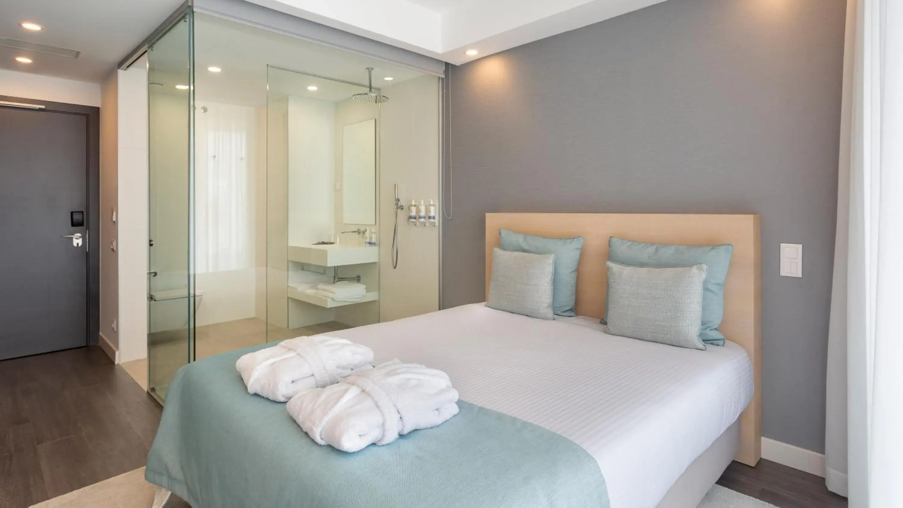 Bathroom, Bed in Longevity Health & Wellness Hotel - Adults Only