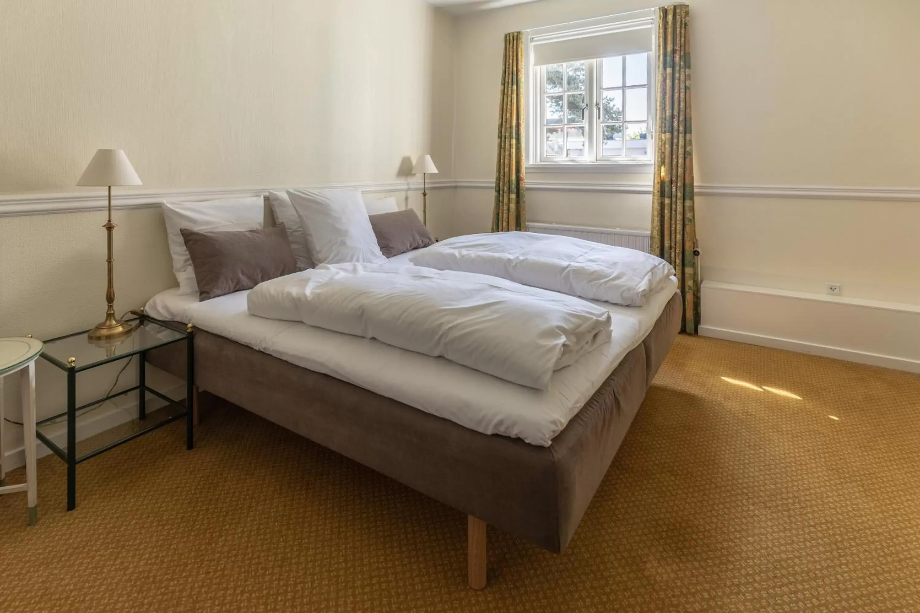 Bed in Hotel Knudsens Gaard