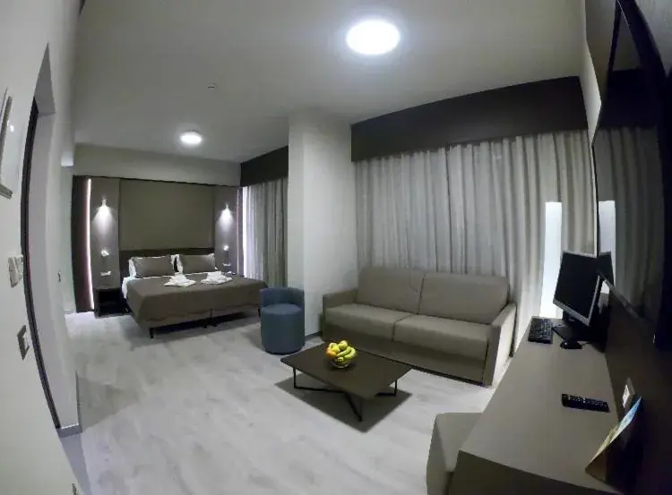 Living room, Bed in Hotel Santin Living room, Bed in Hotel Santin