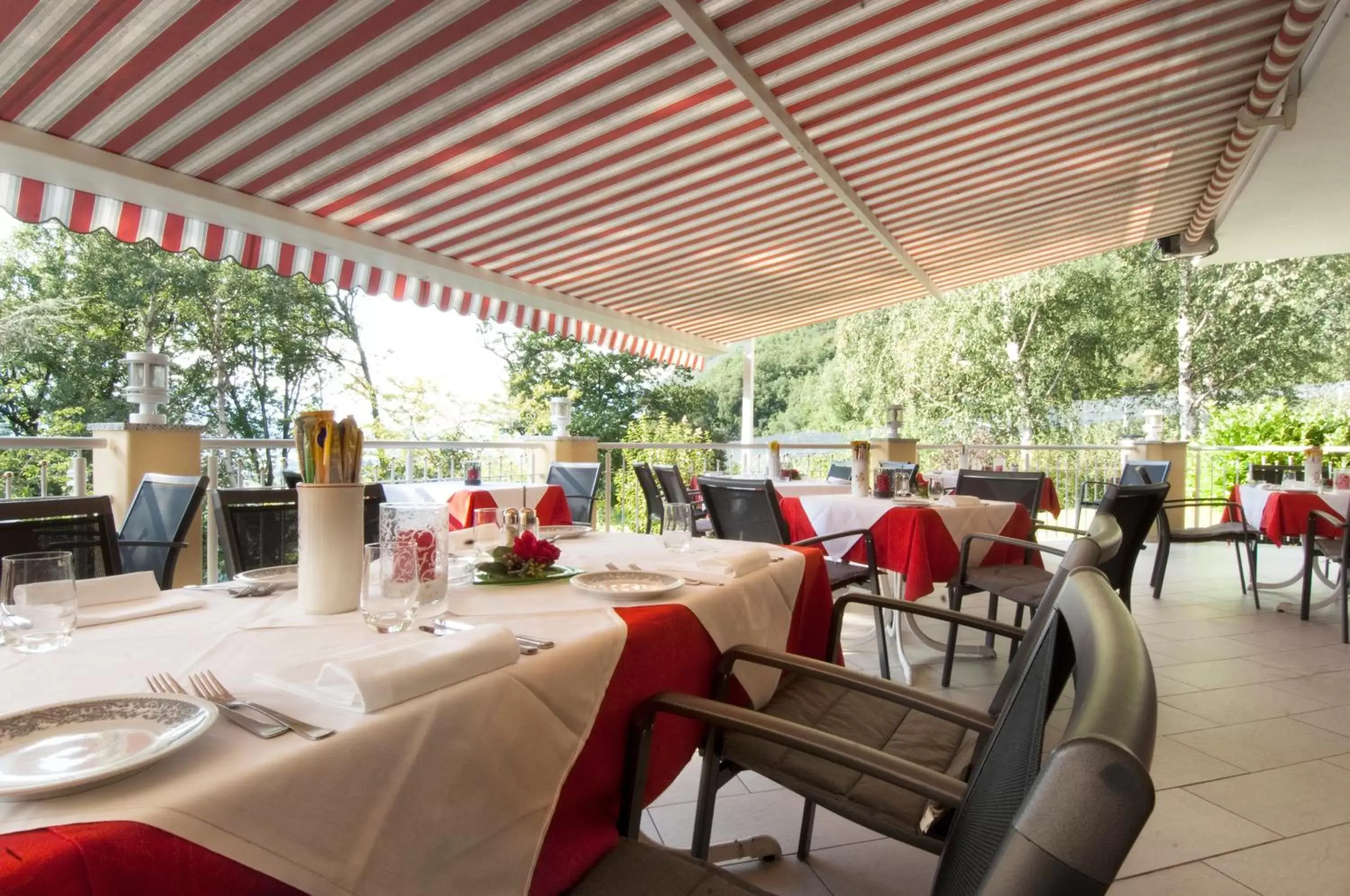 Patio, Restaurant/Places to Eat in Hotel Rotwand