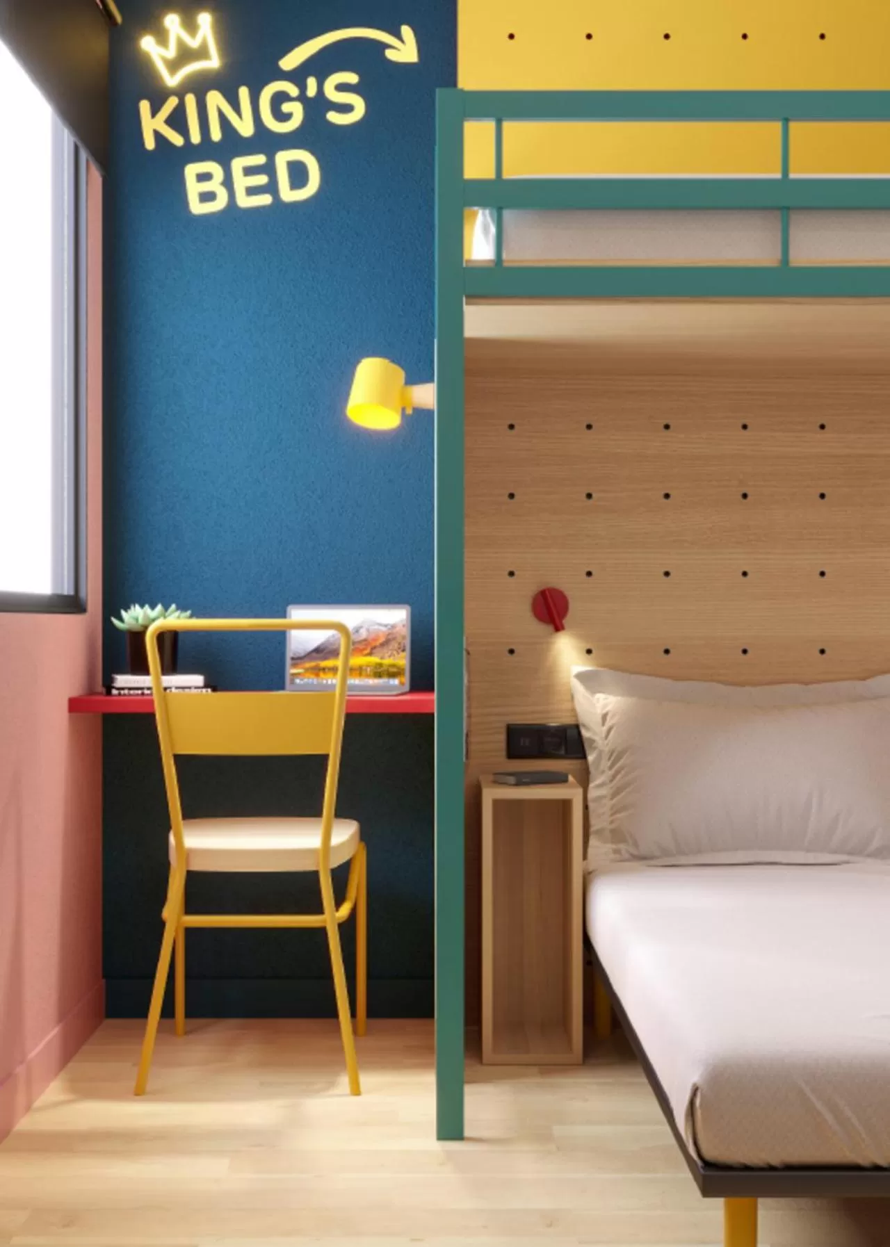 Bedroom, Bed in Première Classe Aéroport Marseille