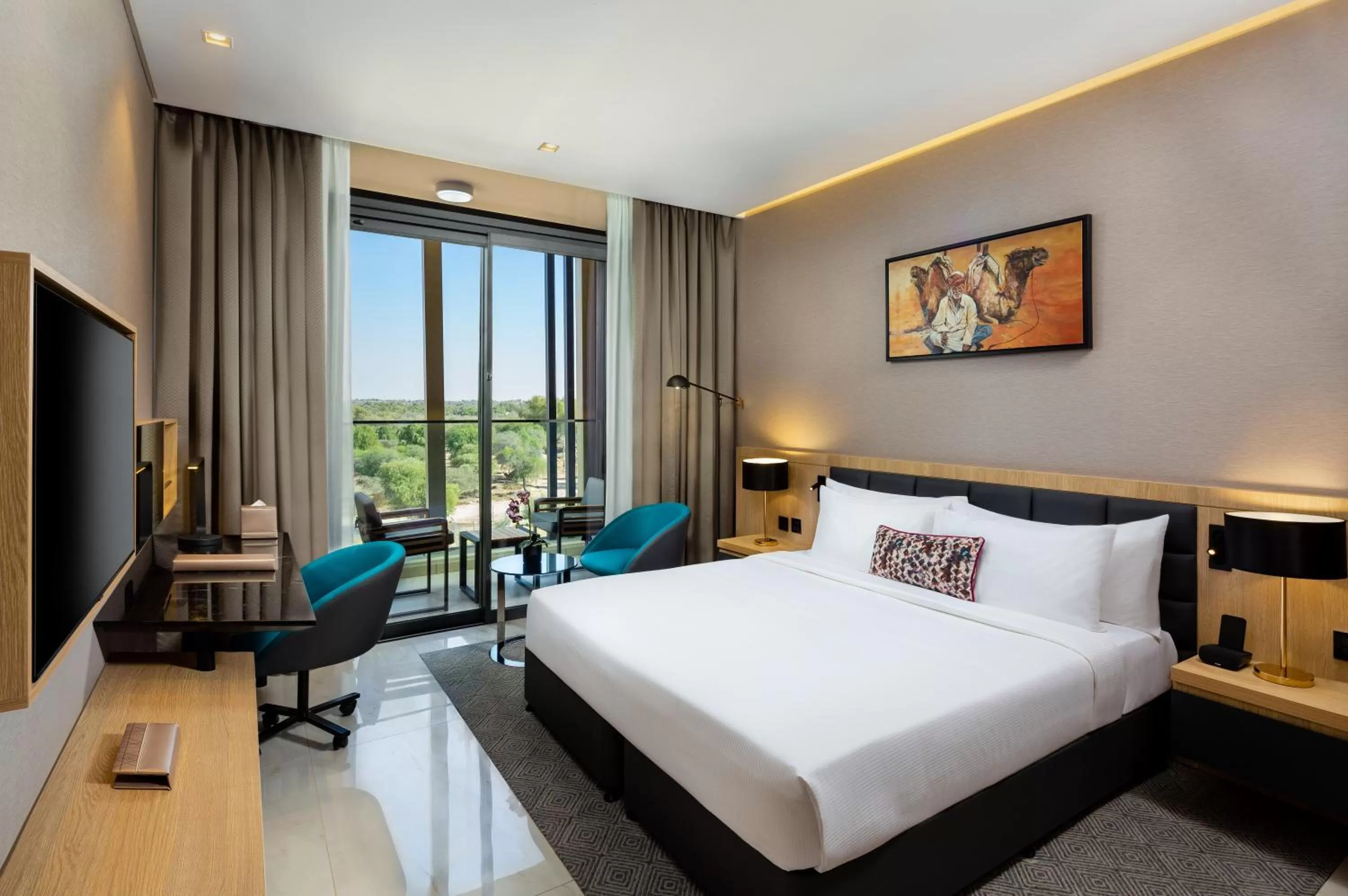 View (from property/room), Bed in Millennium Place Mirdif