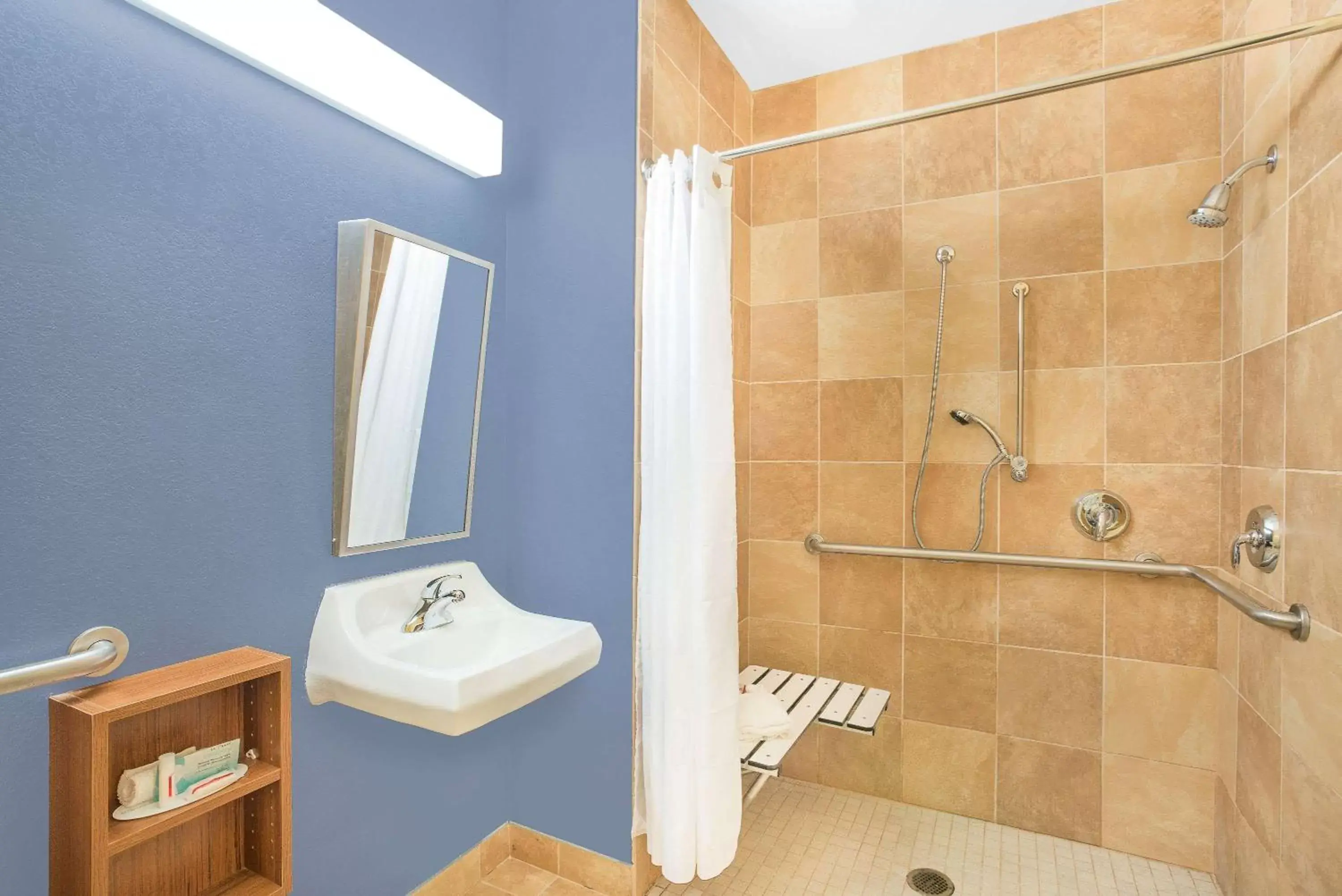 Shower, Bathroom in Microtel Inn & Suites Chili/Rochester