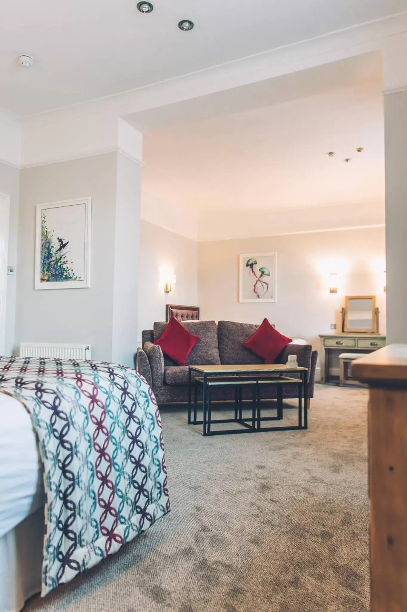 Seating area, Bed in The Lansdowne Hotel, BW Signature Collection by Best Western