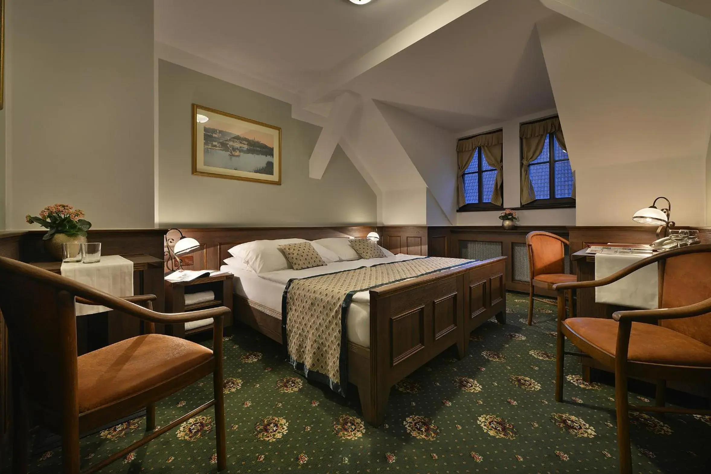 Bed in Hotel Podhrad