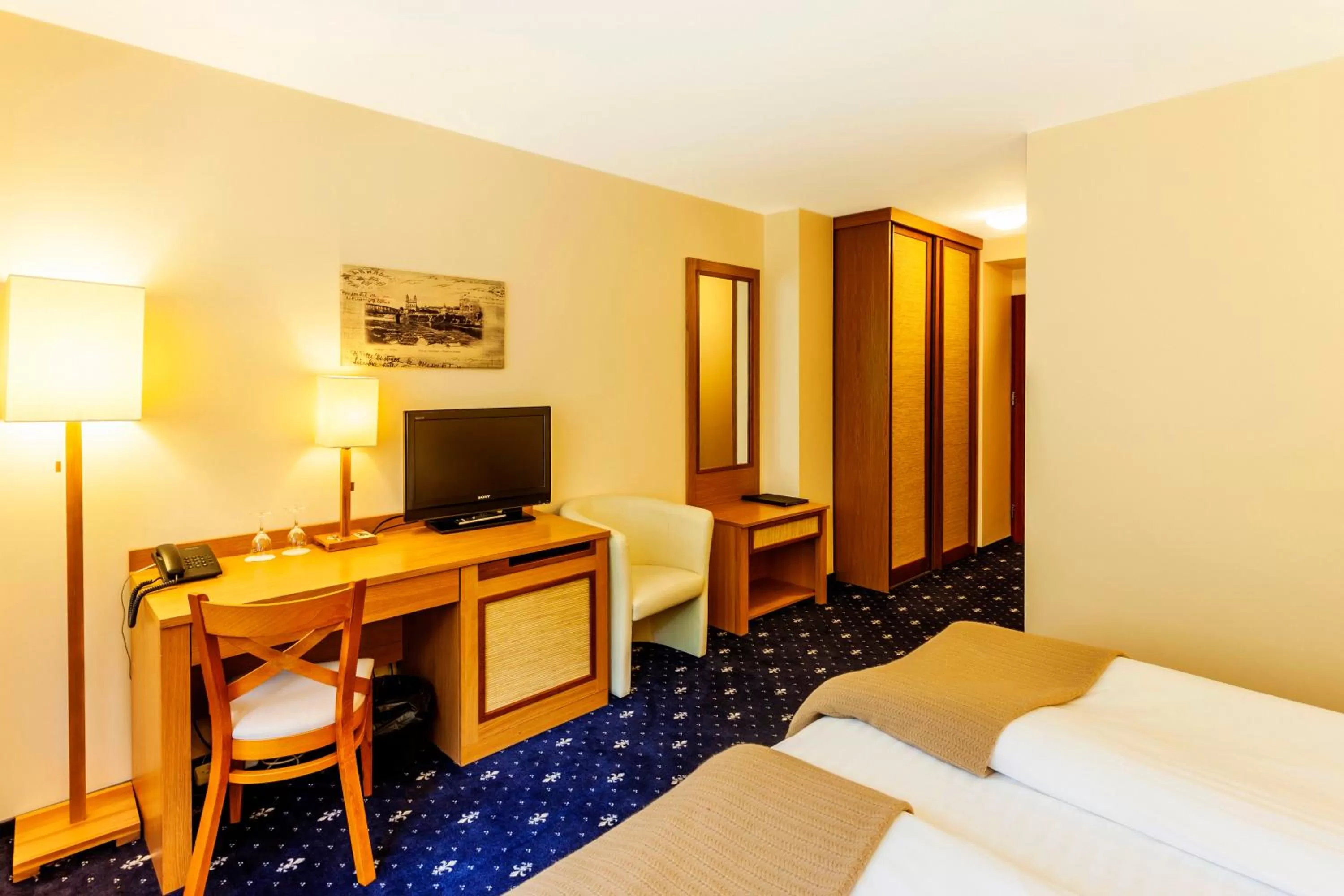 Bed in Park Villa Hotel