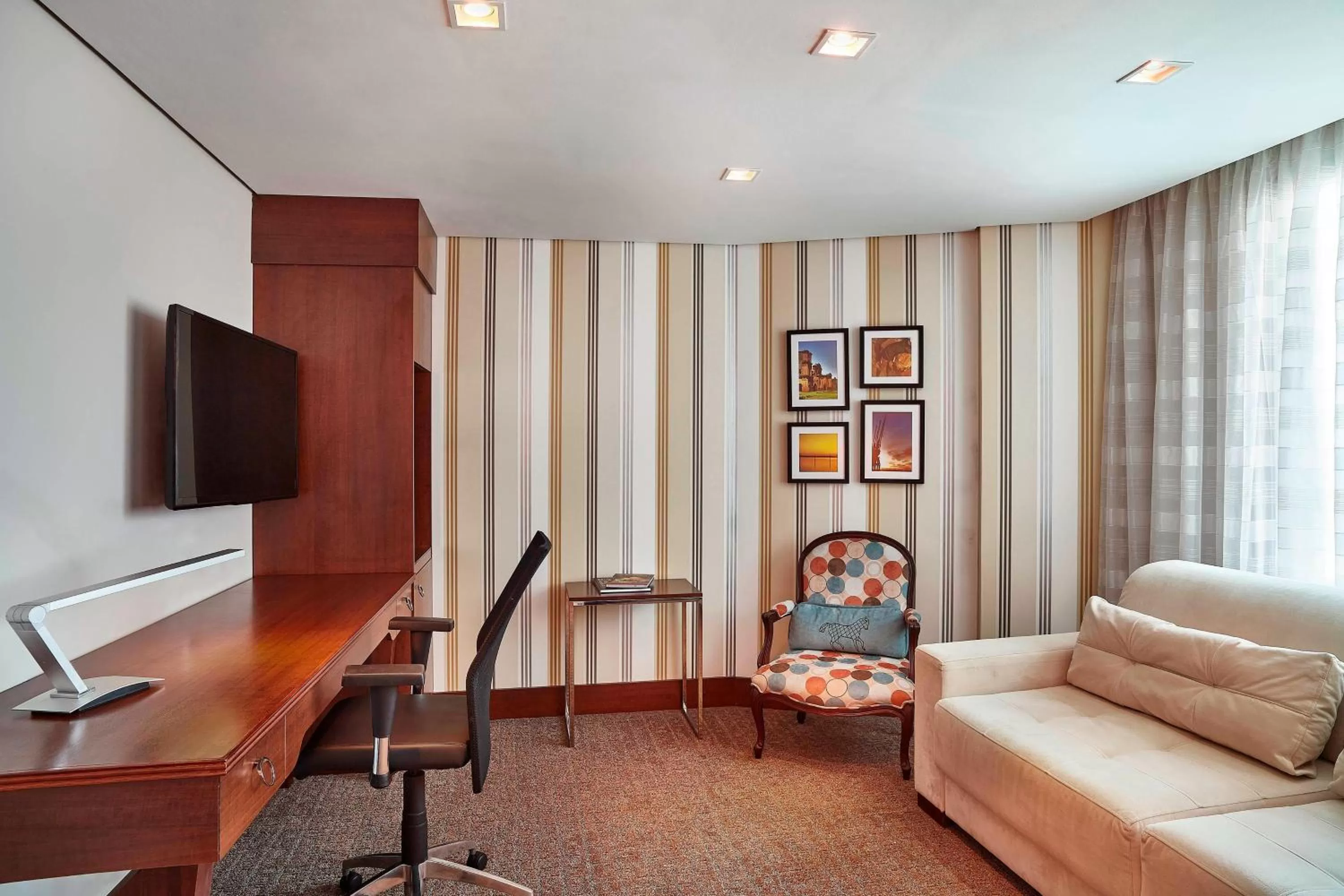 Living room in Hilton Porto Alegre, Brazil