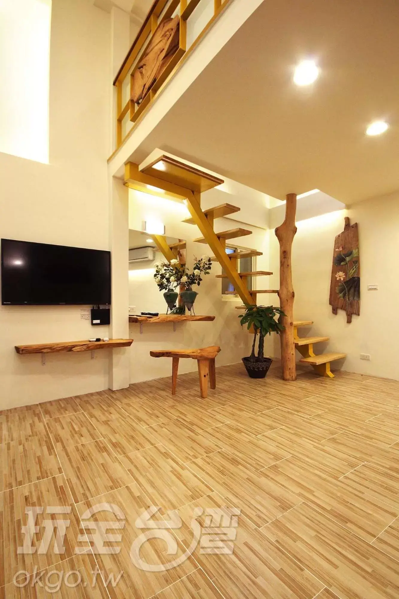 Living room, TV/Entertainment Center in Chien Ching B&B