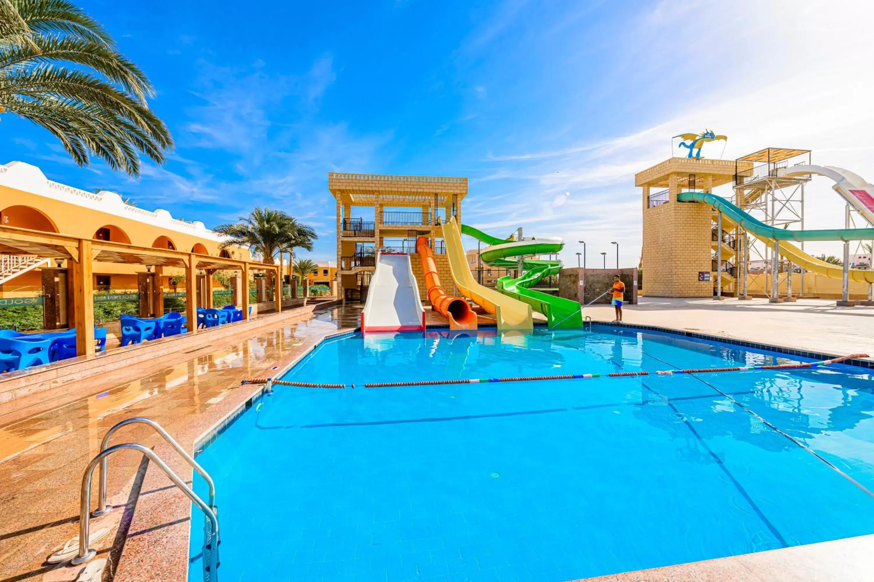 Aqua park, Swimming Pool in Golden Beach Resort
