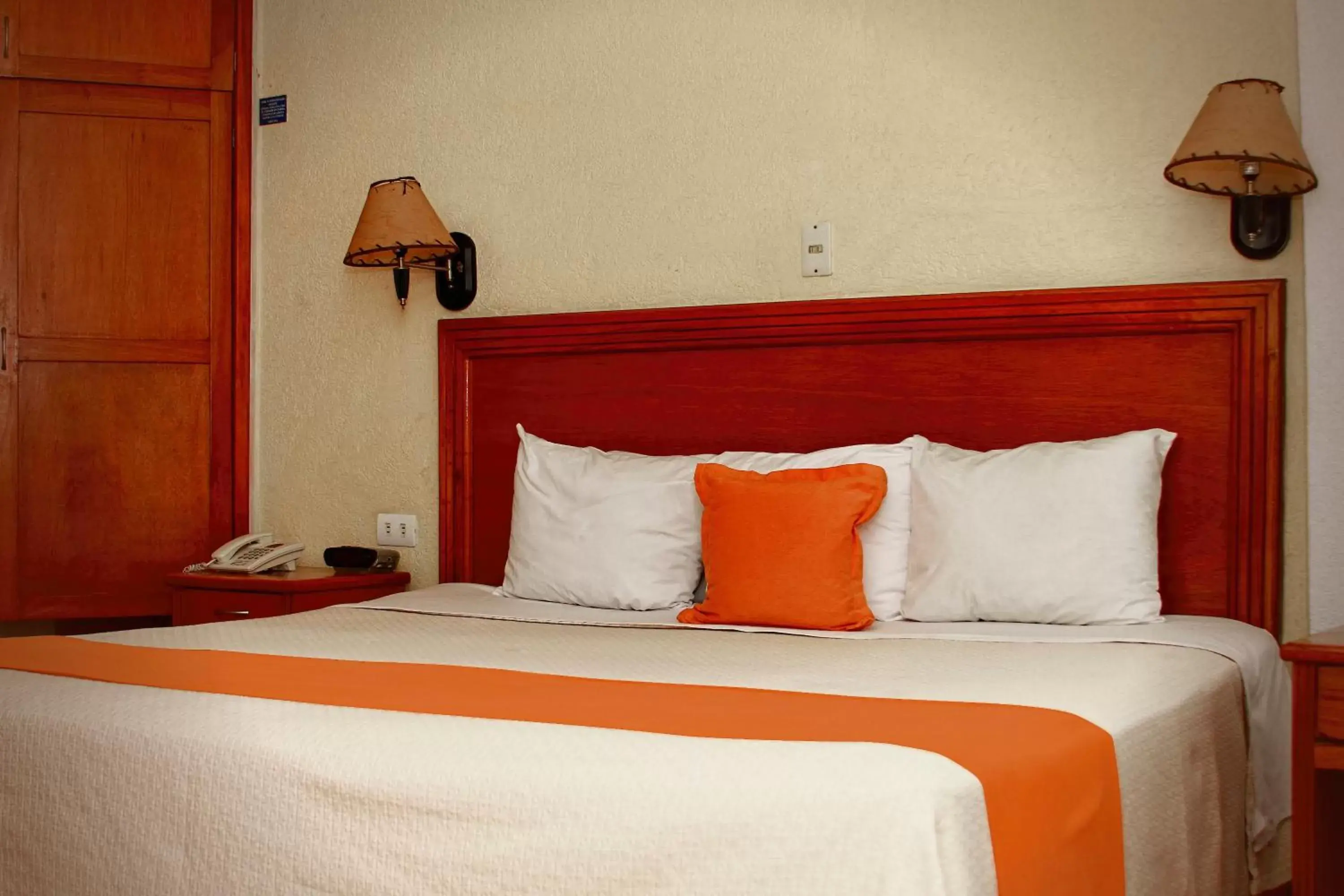 Bed in Hotel Báez Carrizal