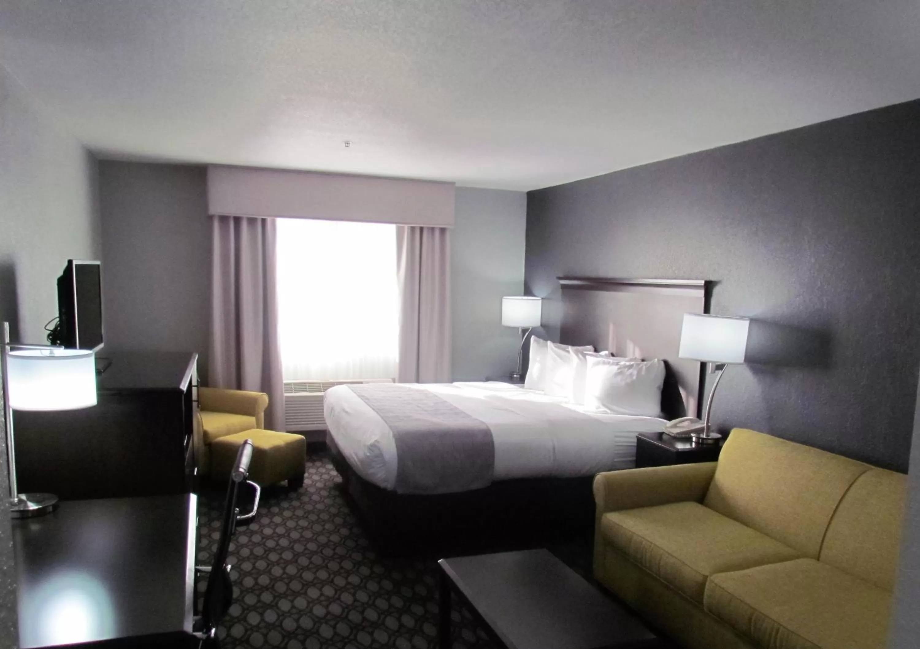 TV and multimedia, Bed in Oak Hill Inn & Suites