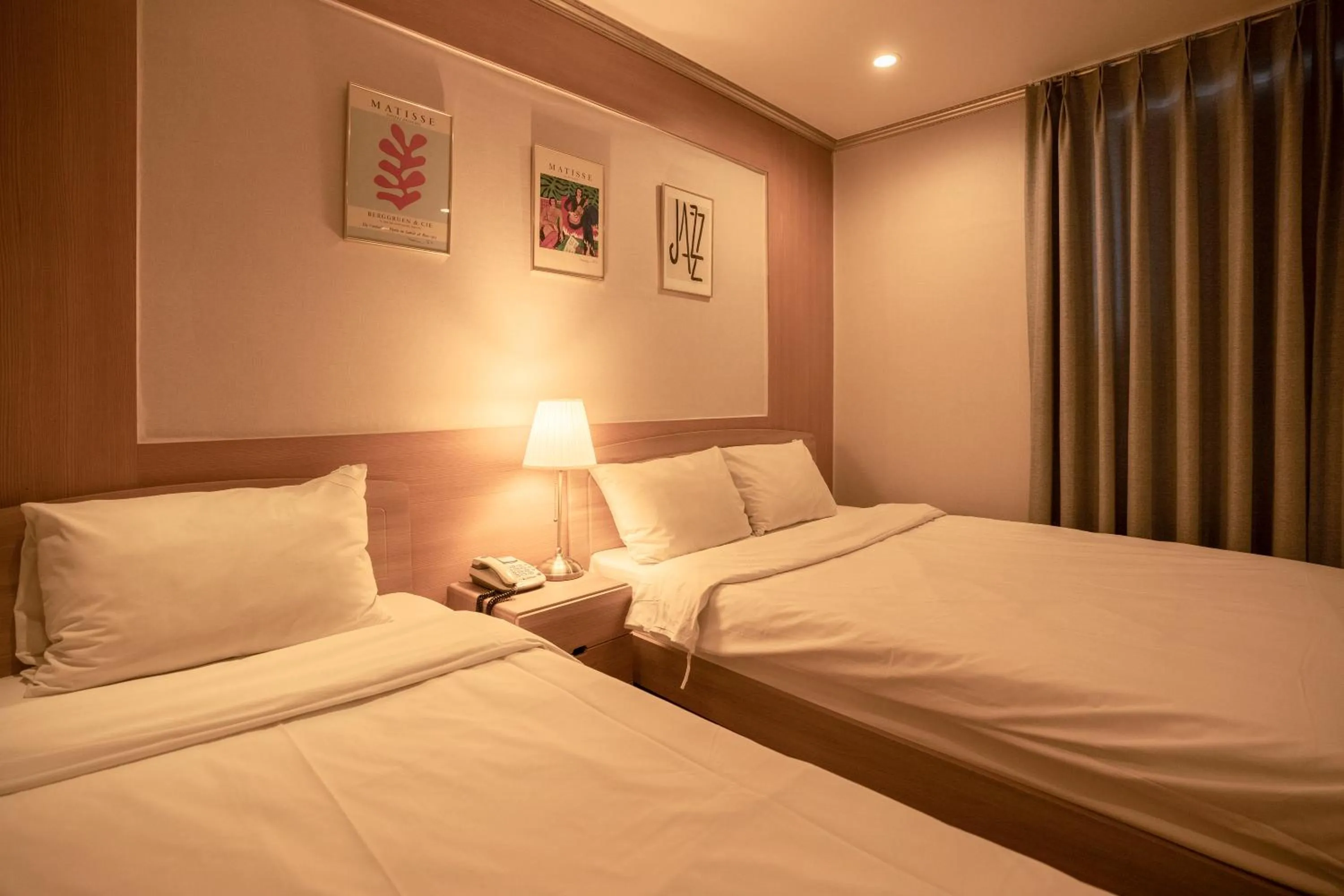 Bed in Jeju Stay Hotel