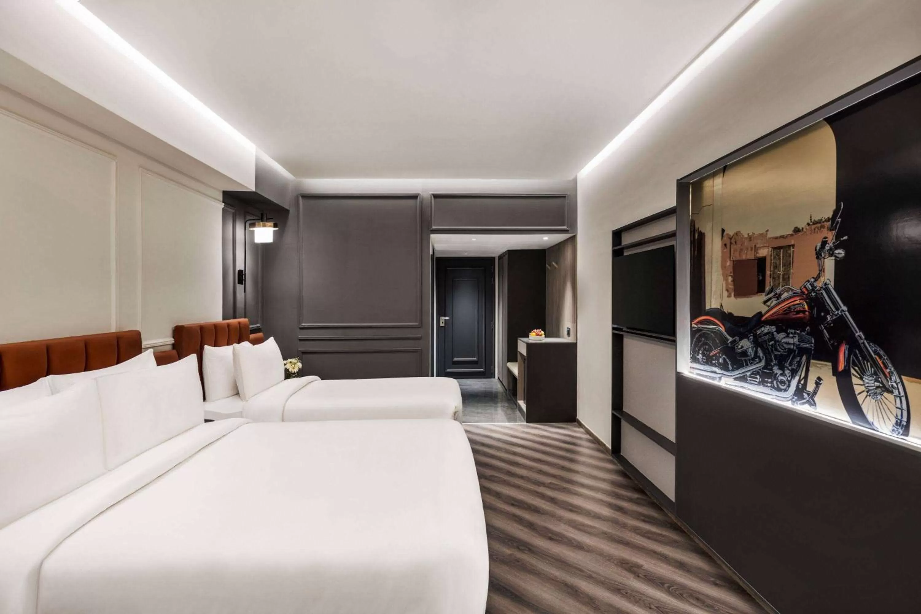 Bed in Ramada Encore by Wyndham Indore Nipania