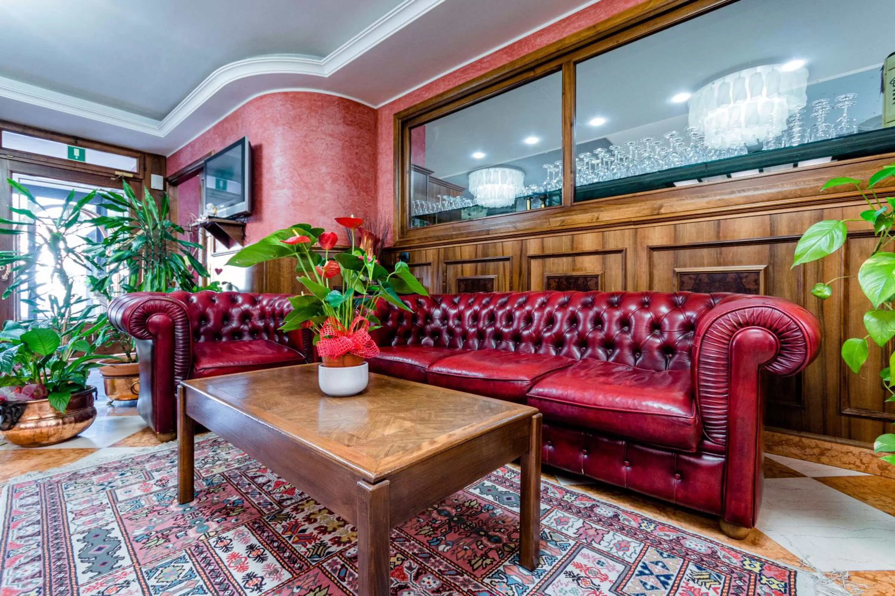 Lobby or reception in Hotel Lucrezia Borgia