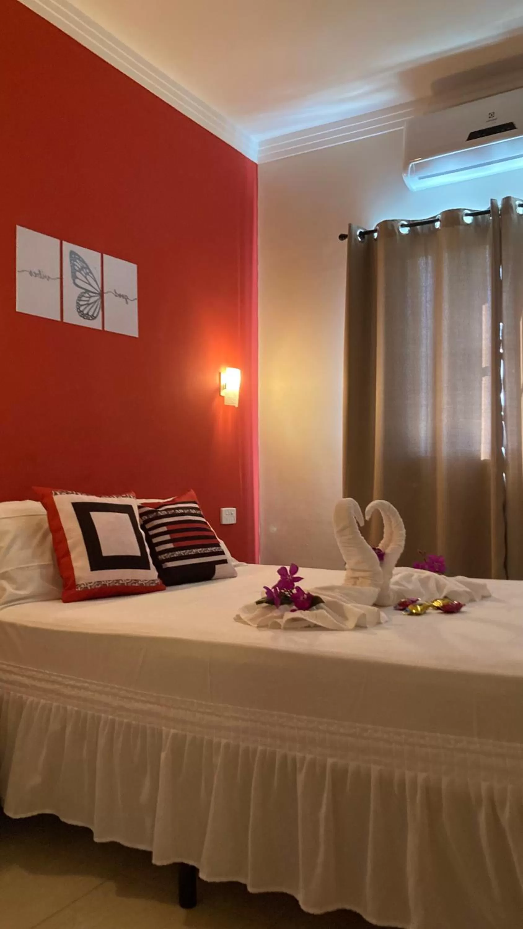 Bed in Pousada Recanto Som do Mar