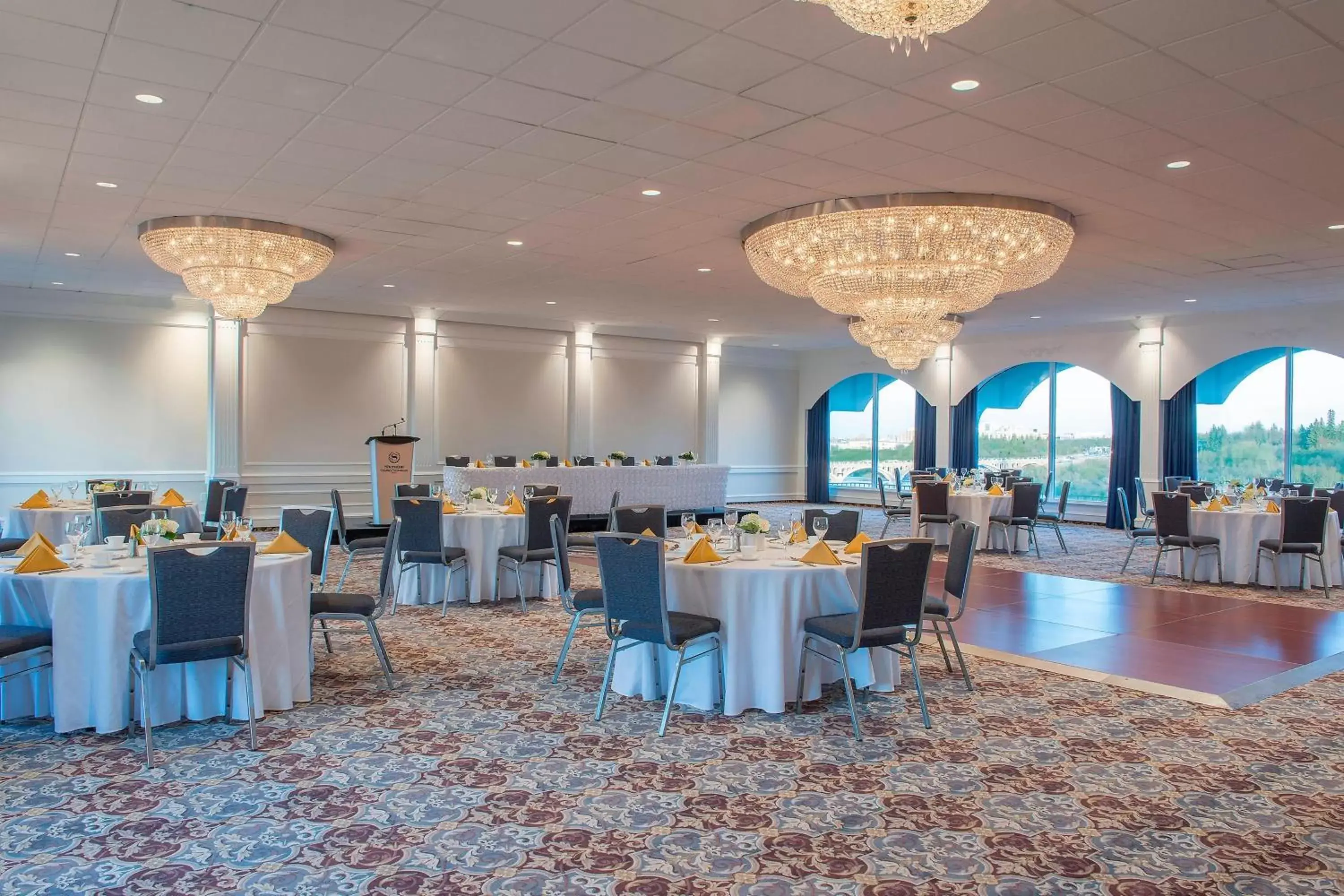 Lobby or reception, Banquet Facilities in Sheraton Cavalier Saskatoon Hotel