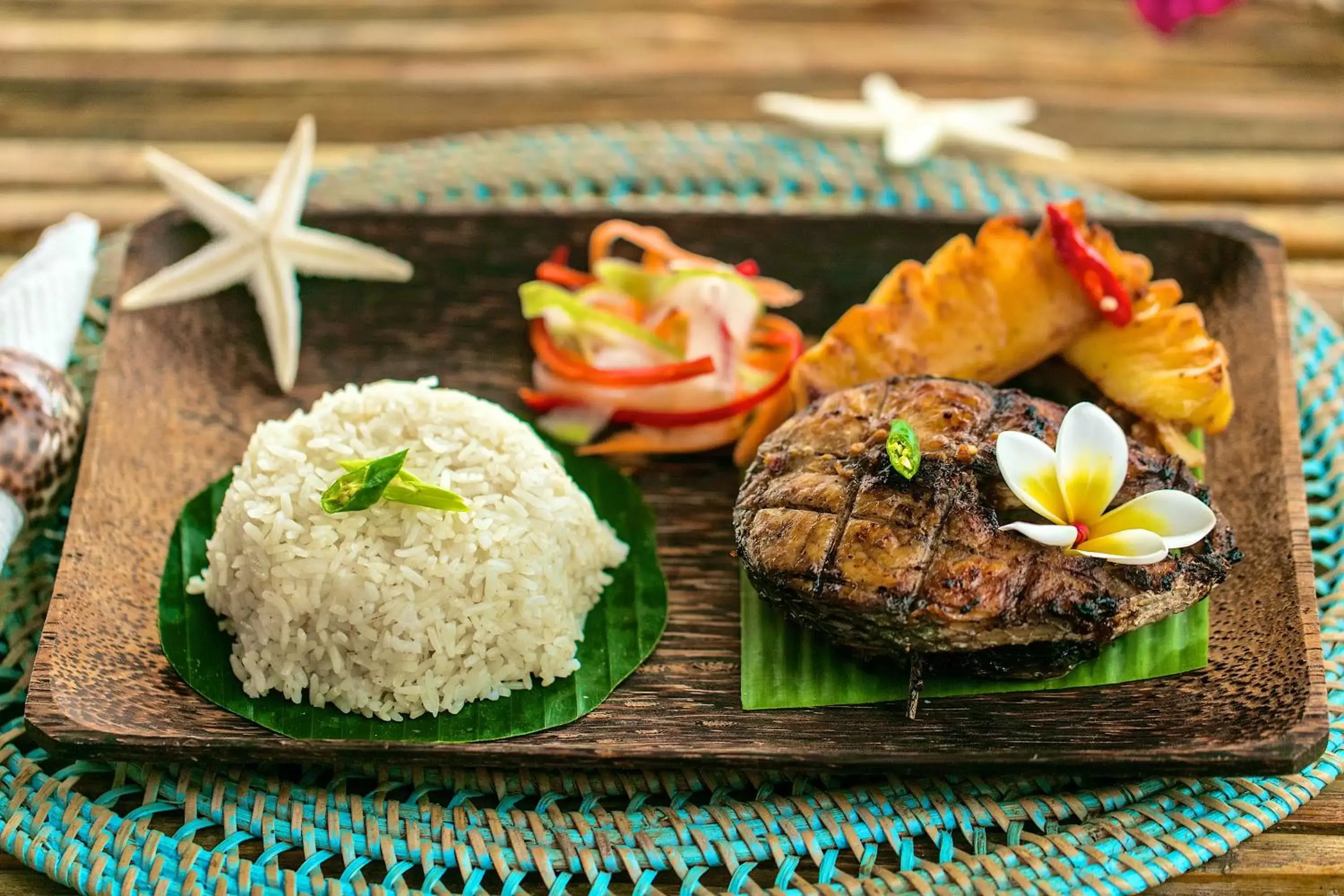 Lunch, Food in Coconut Garden Beach Resort