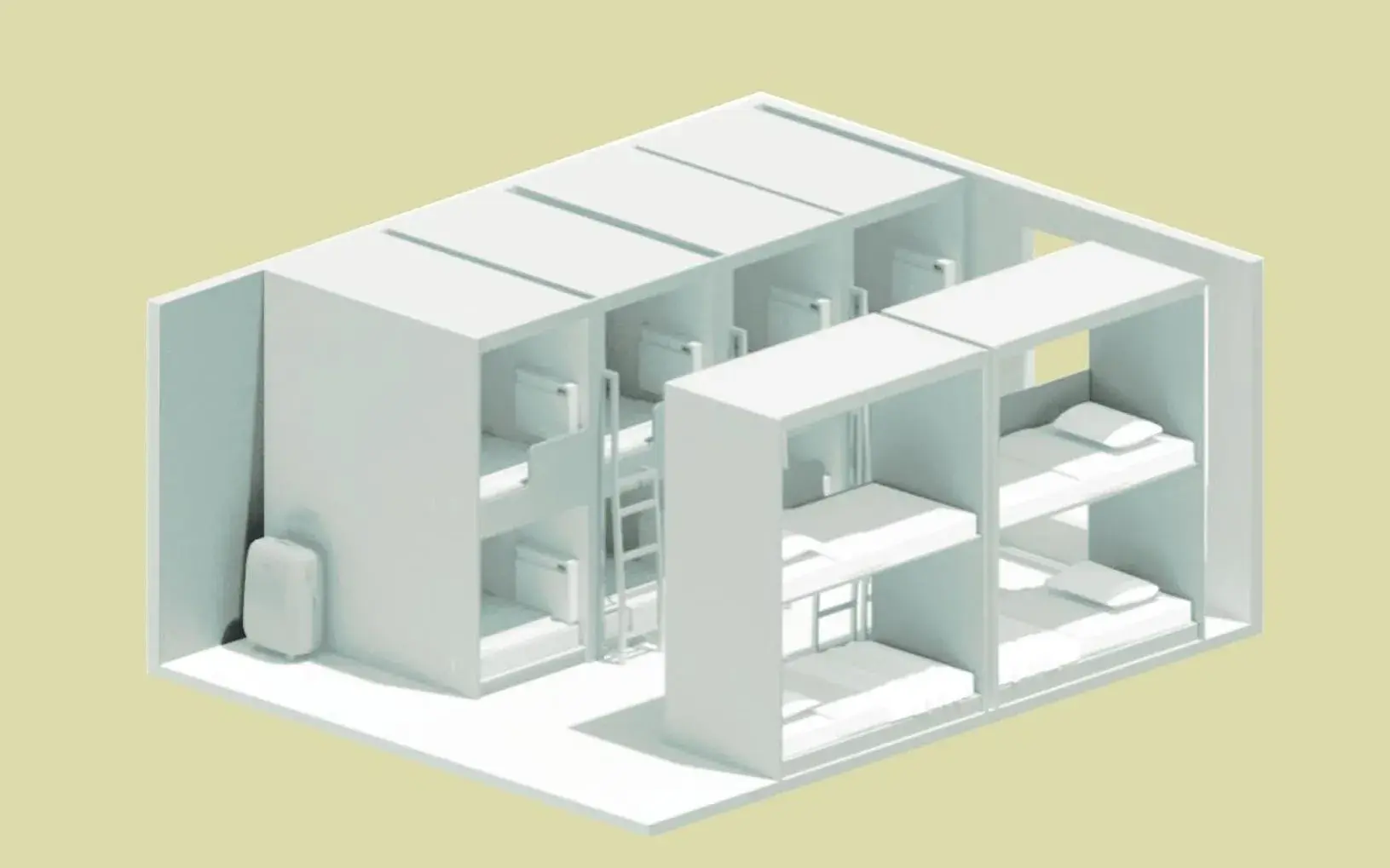 Floor Plan in IMANO OSAKA SHINSAIBASHI HOSTEL