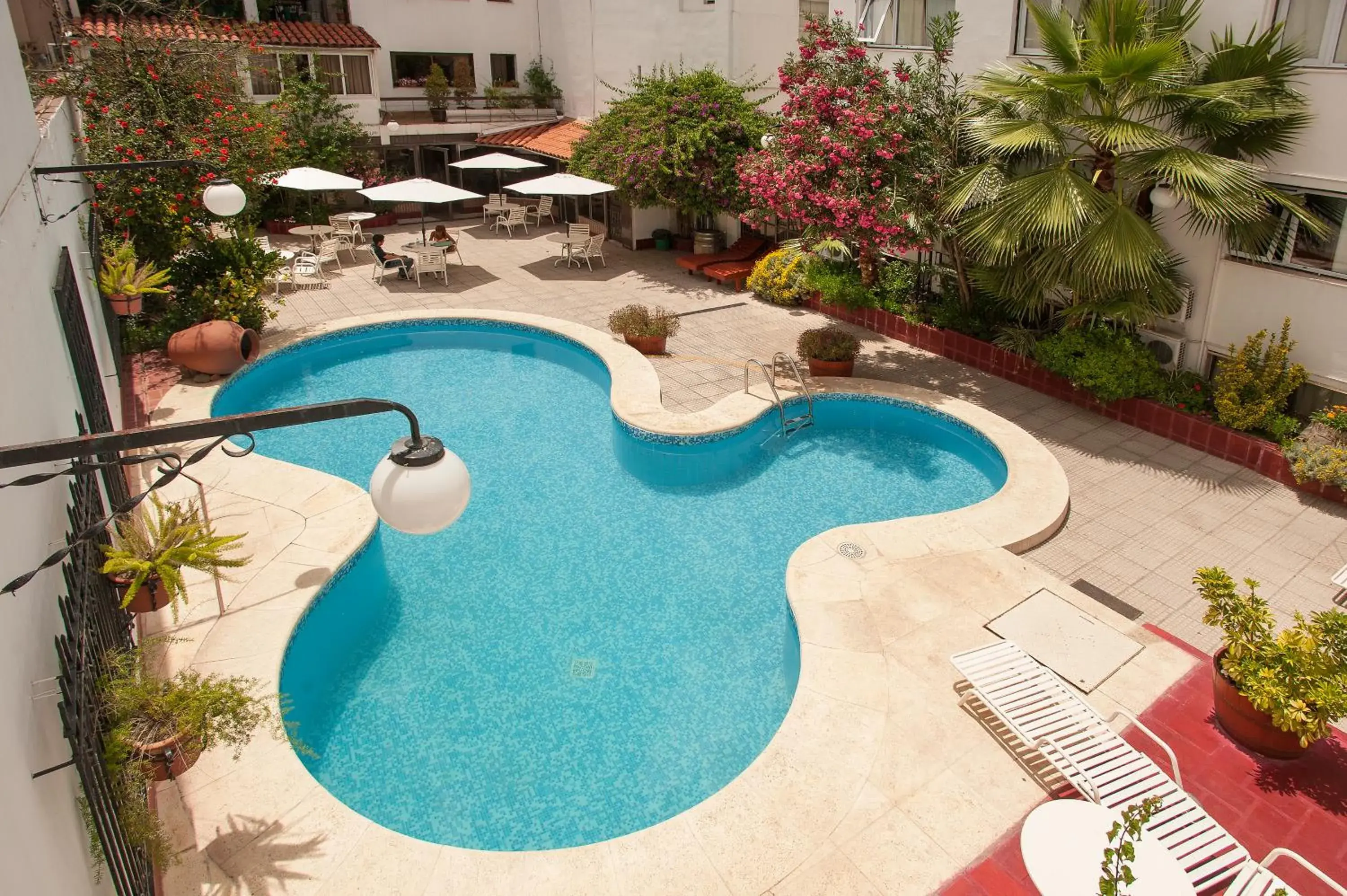 Pool View in Hotel Carollo