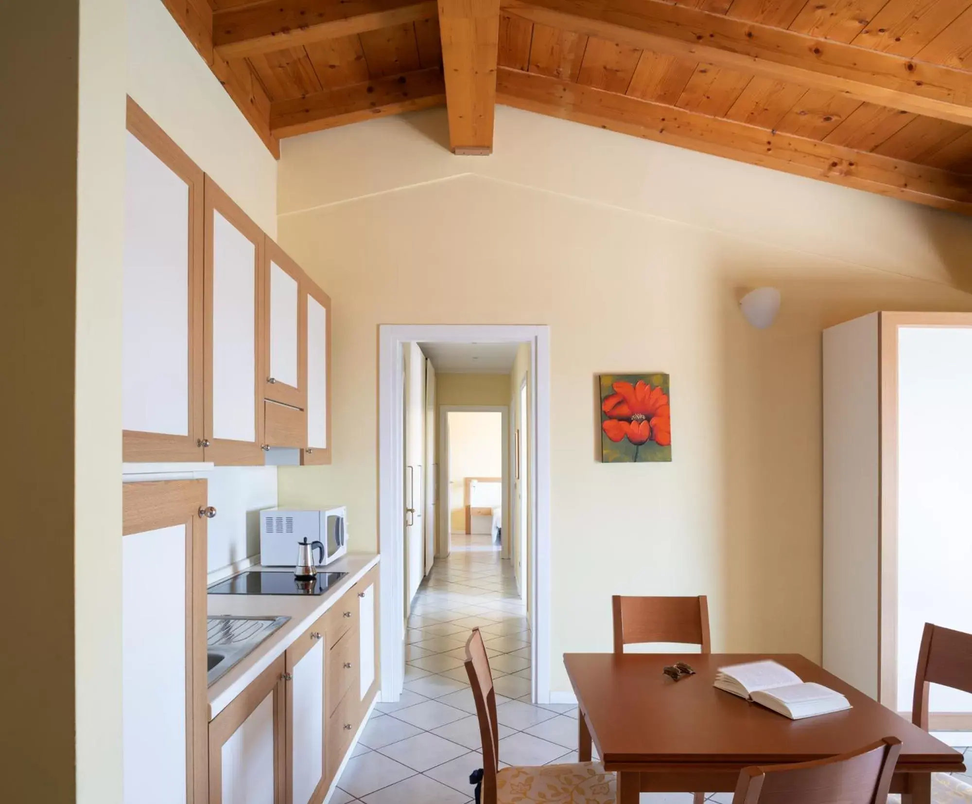 Living room, Kitchen/Kitchenette in Le Terrazze sul Lago Hotel & Residence