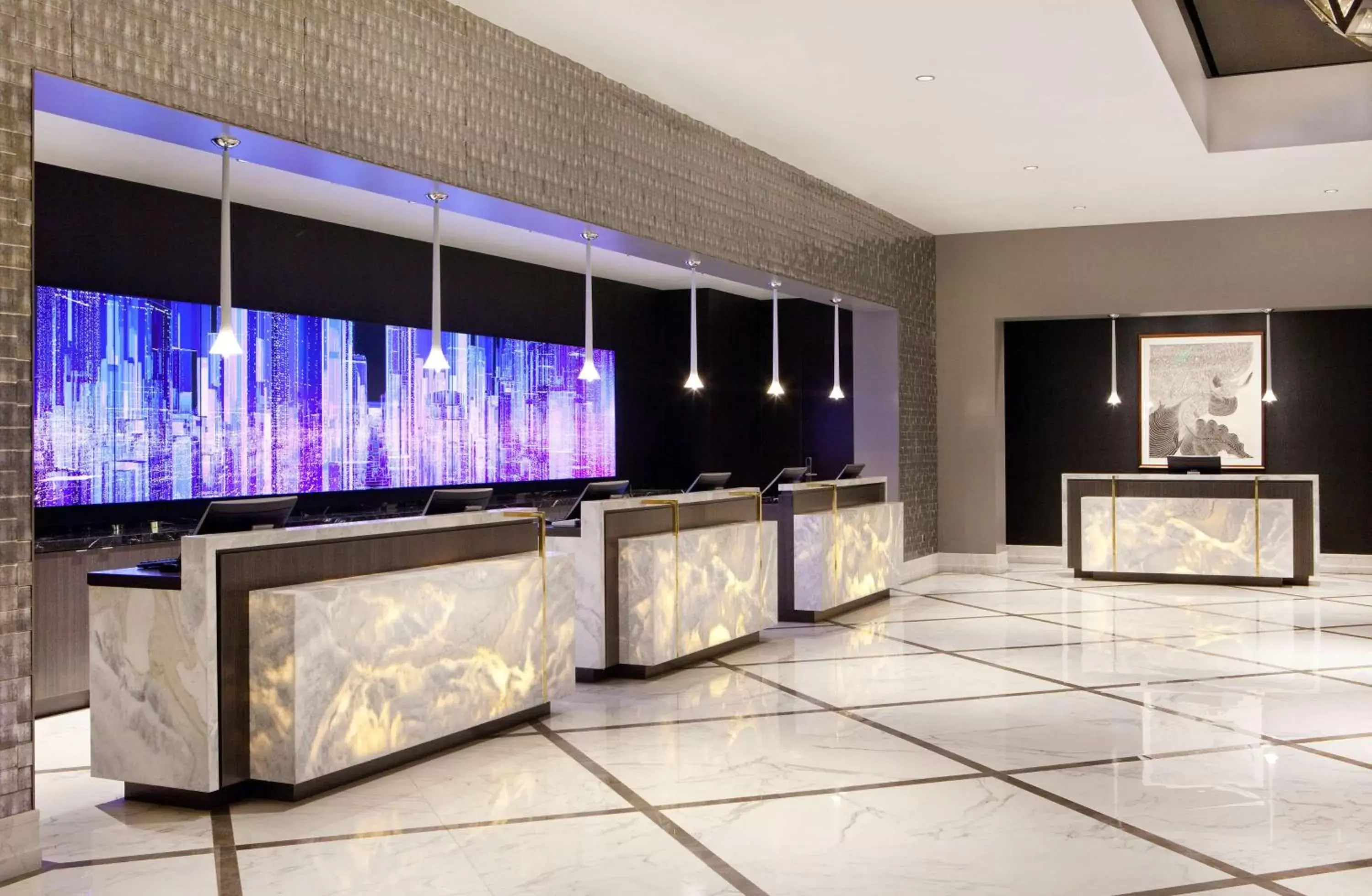 Lobby or reception, TV/Entertainment Center in Hilton Miami Downtown