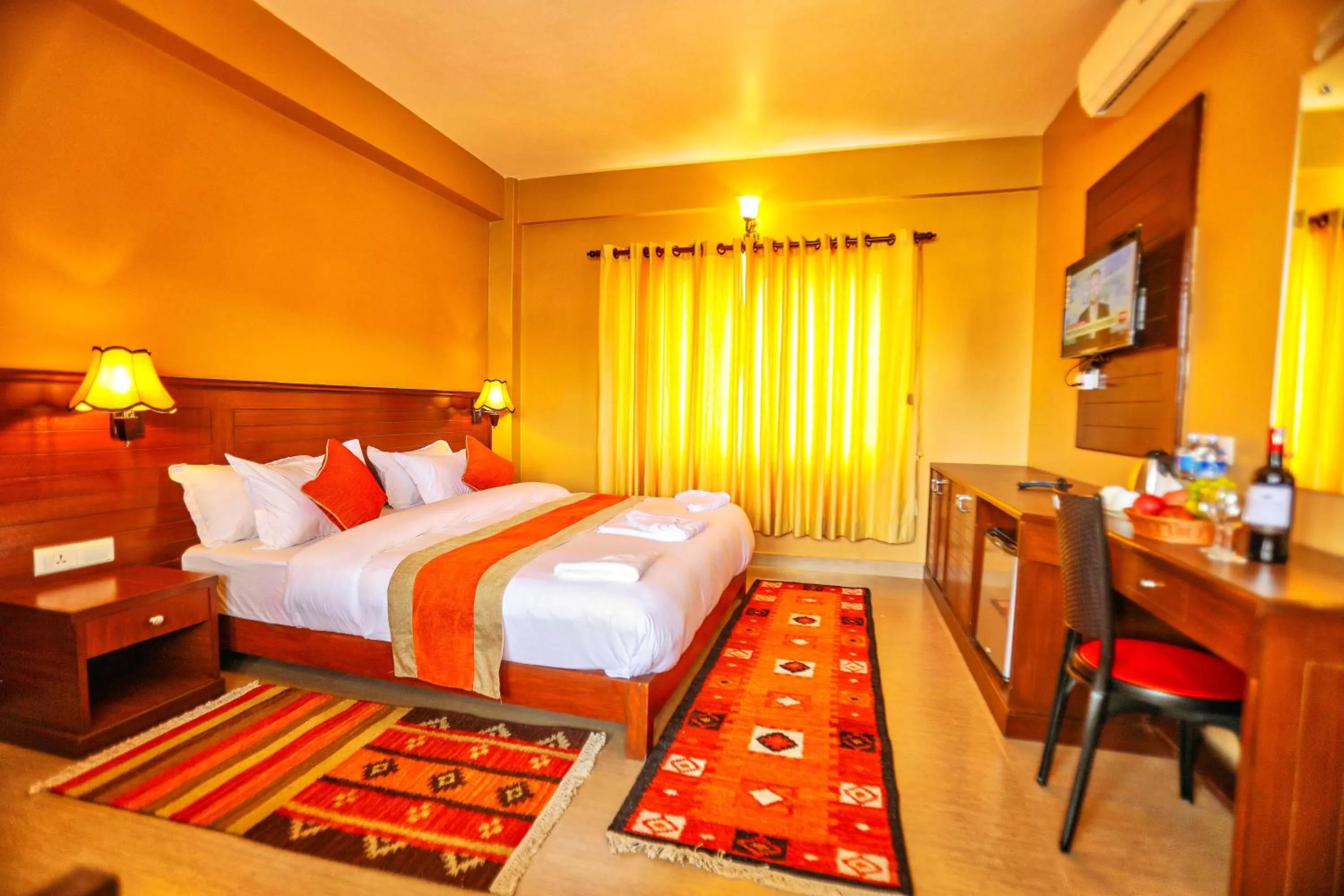 Decorative detail, Bed in Hotel The Clock