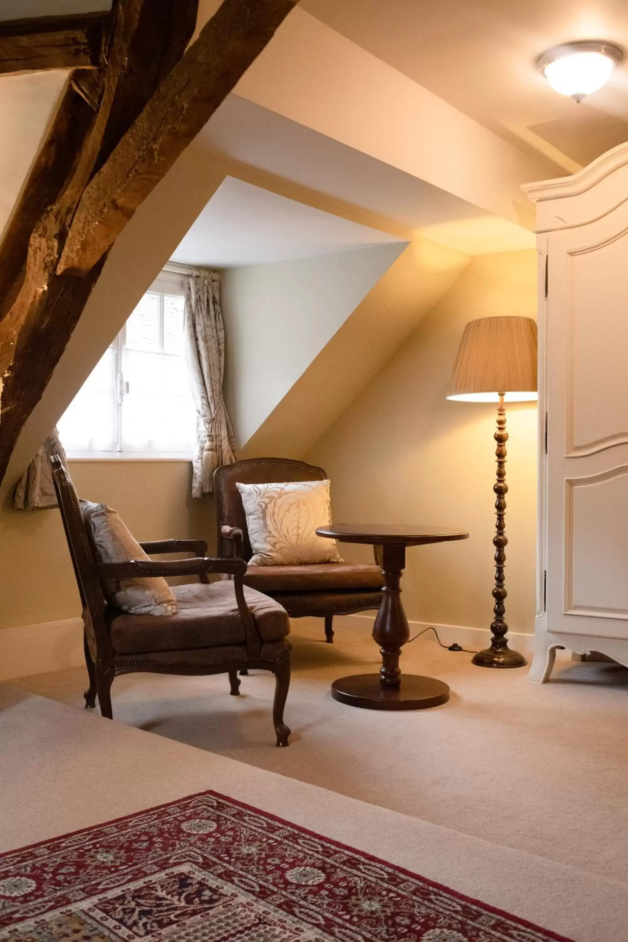 Seating Area in Logis Hotel De France